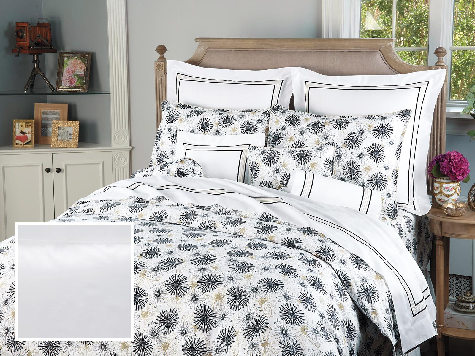 Quintet Fitted Sheets,Fitted White Sateen (Full )