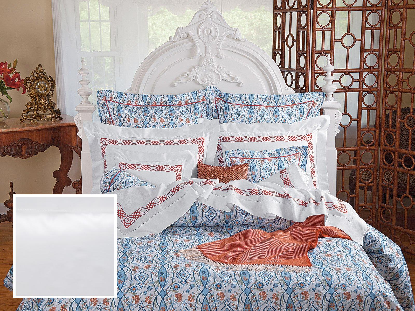 Arezzo Fitted Sheets,Fitted White Sateen (Full )