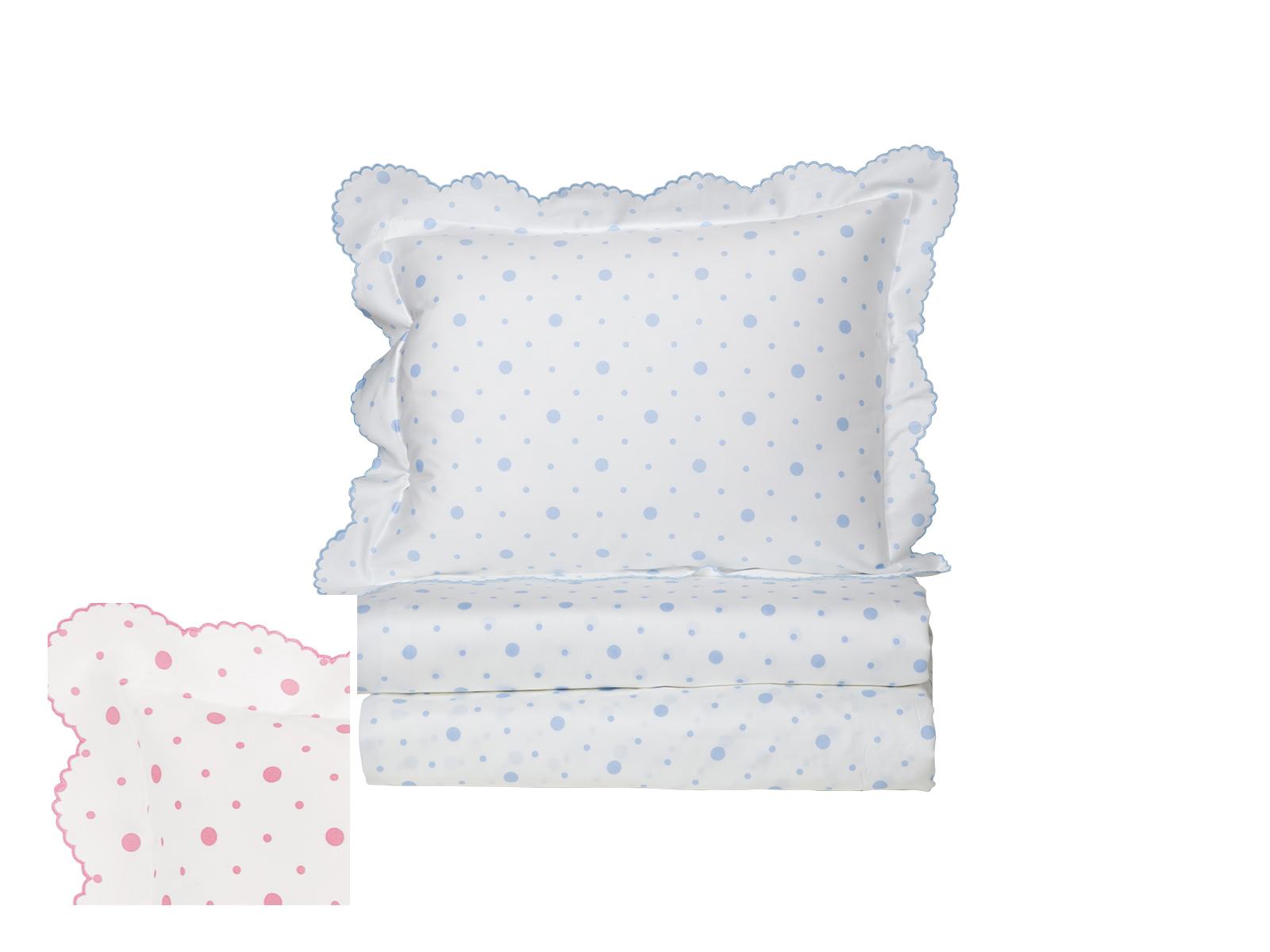 Petit Pois Fitted Sheets,Pink (Twin )