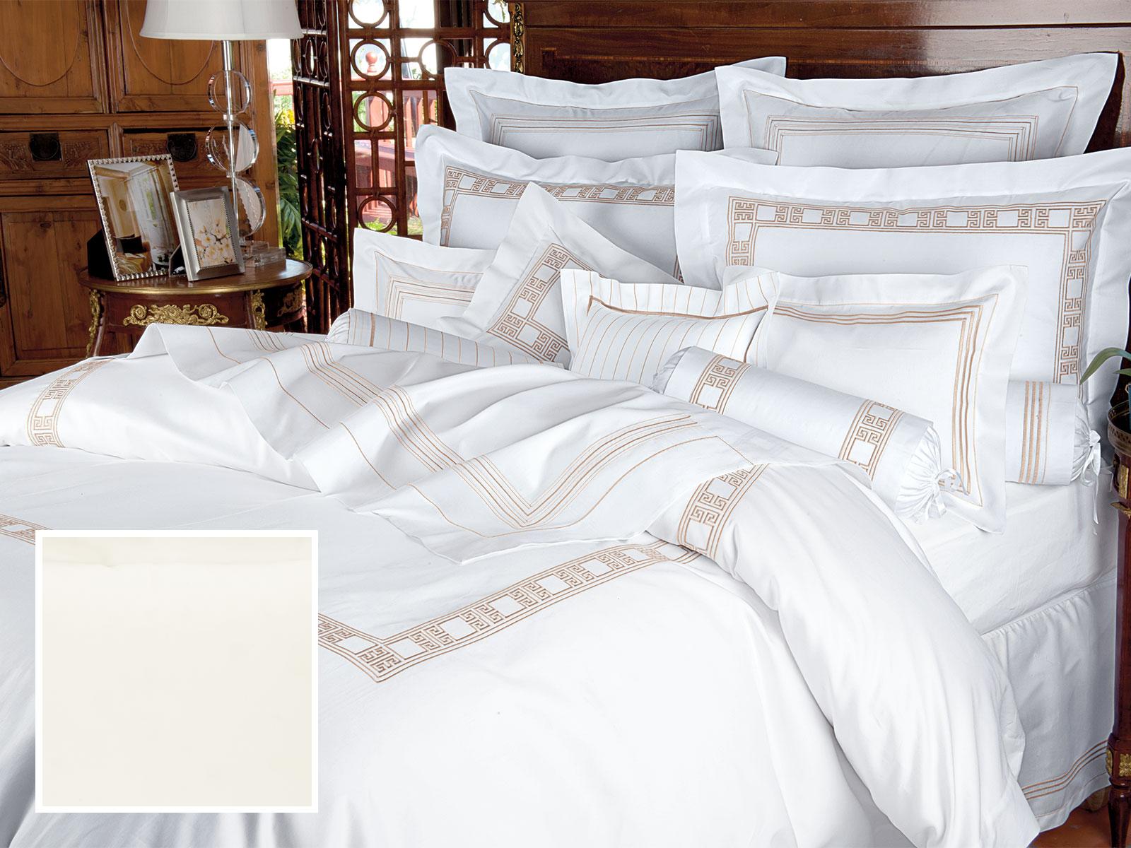 Apollo Fitted Sheets,Fitted Ivory Sateen (King )