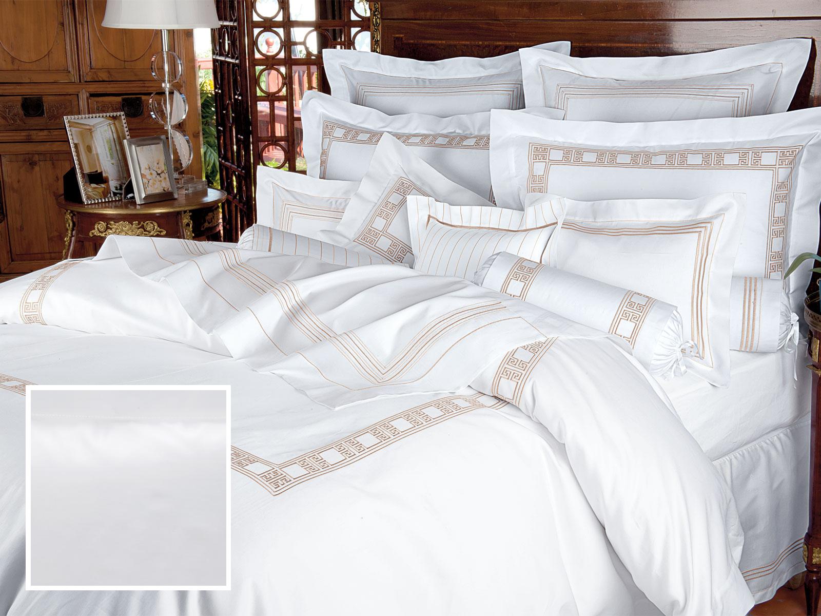 Apollo Fitted Sheets,Fitted White Sateen (King )