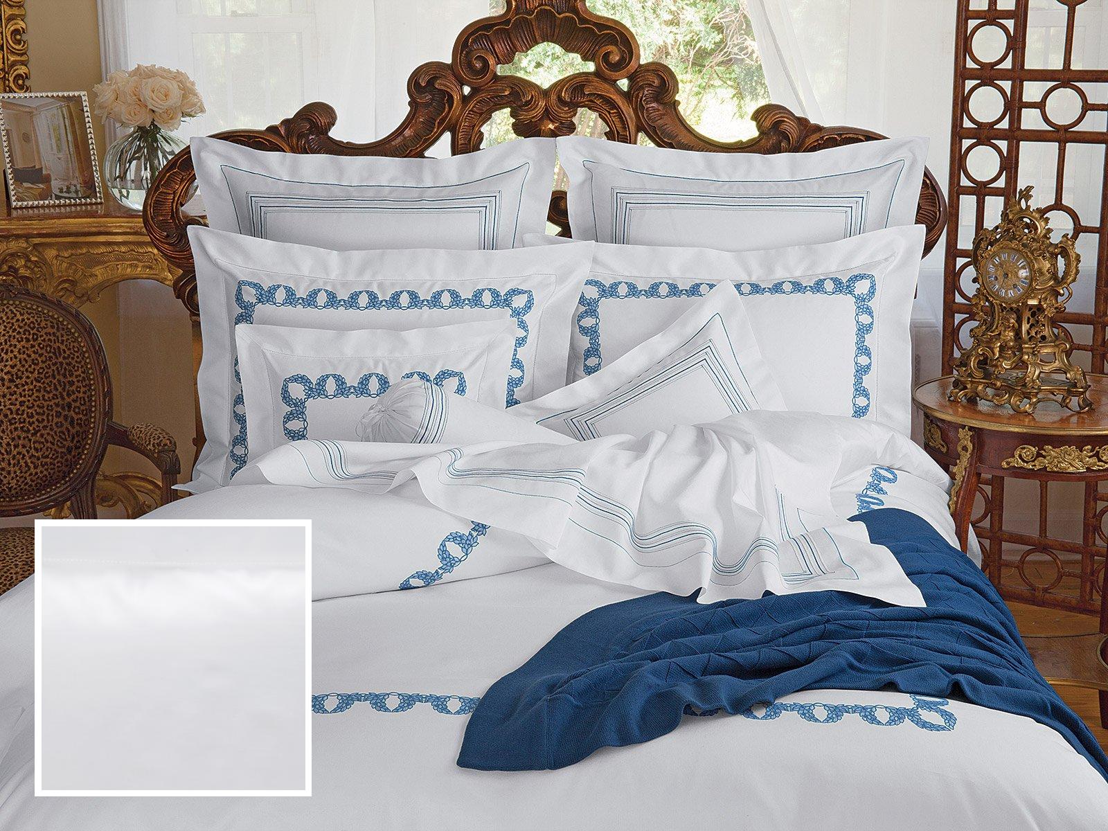Coronet Fitted Sheets,Fitted White Sateen (King )