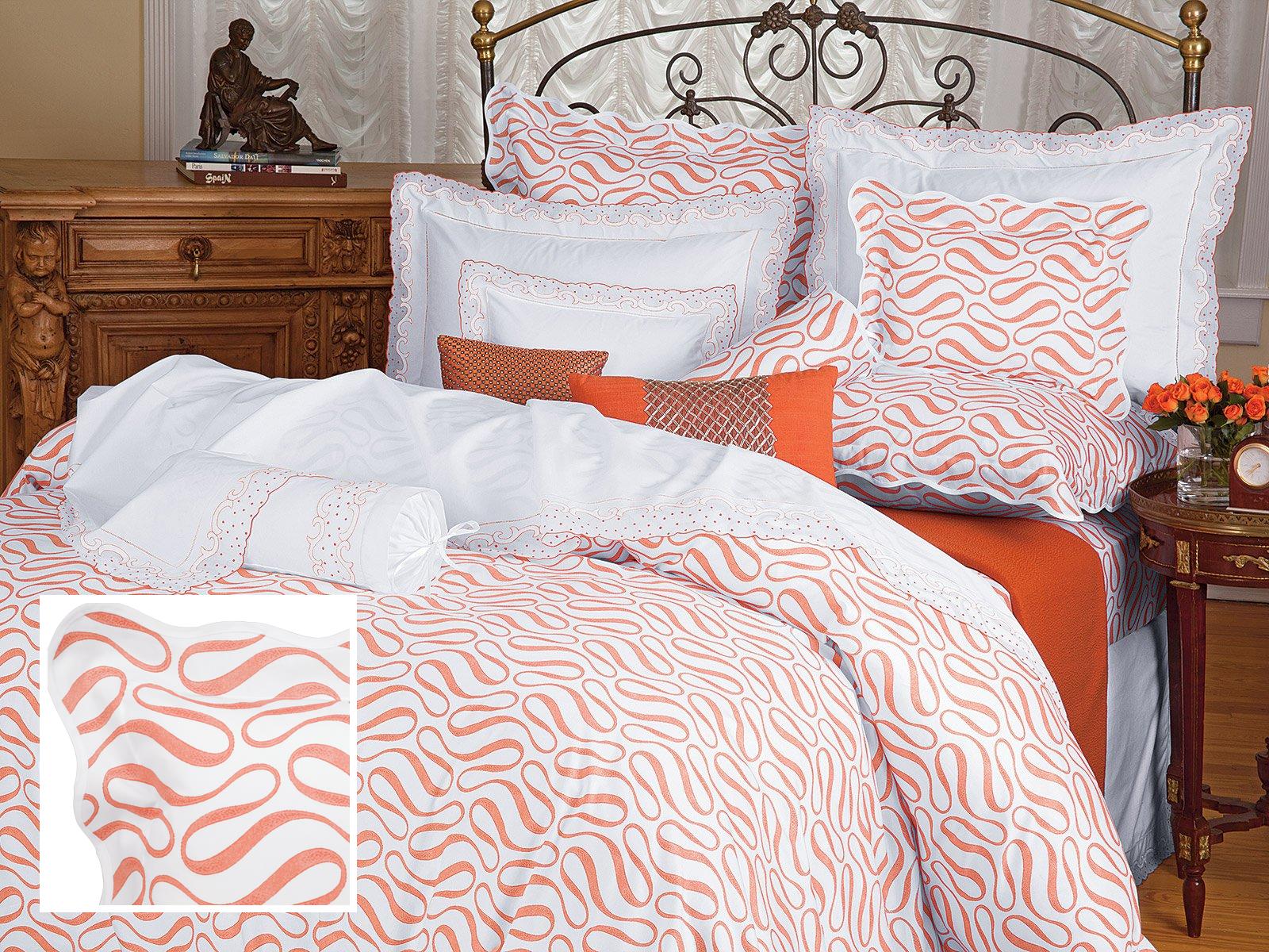 Jubilation Fitted Sheets,Orange (King )