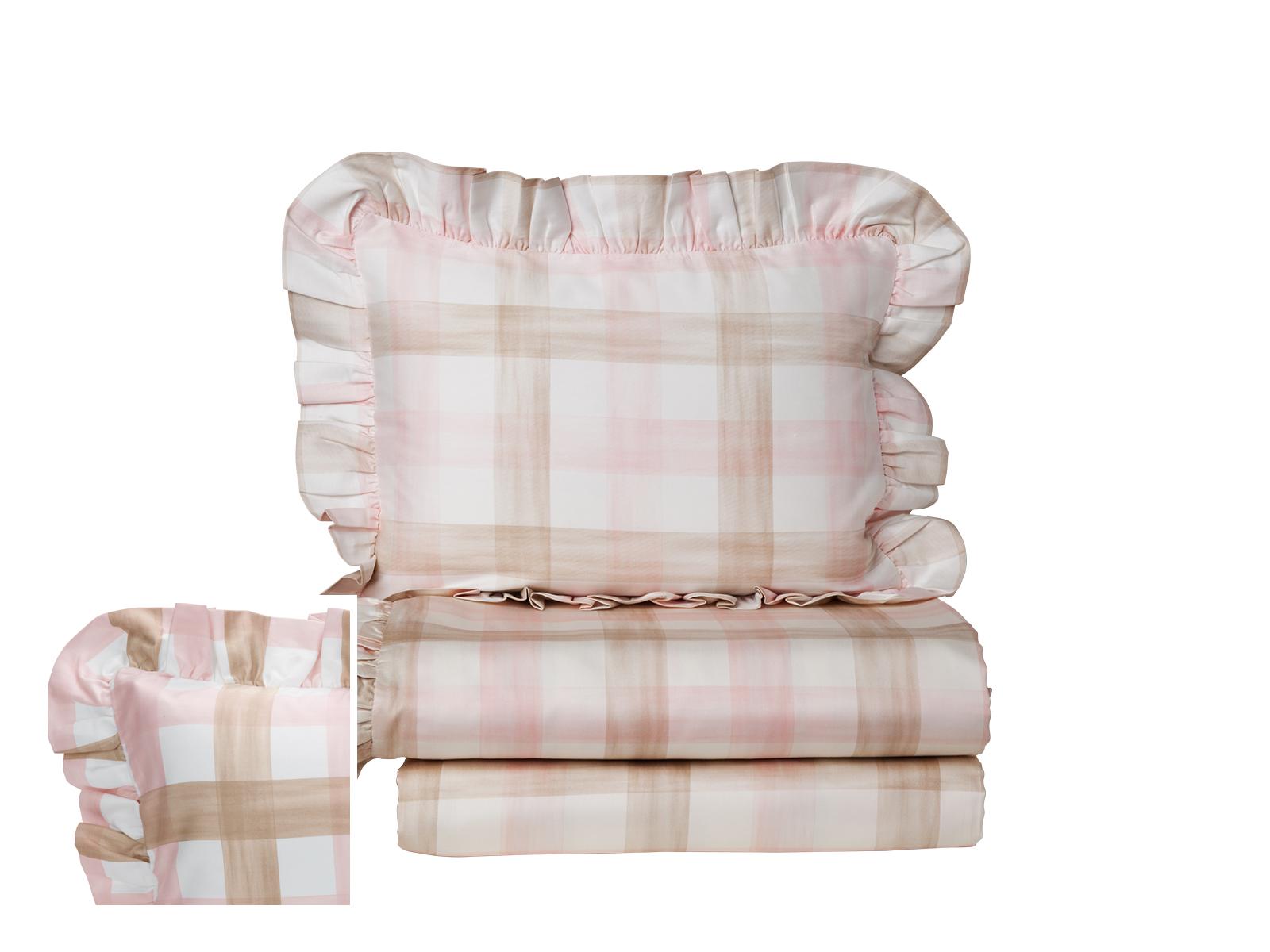 Highlandia Shams,Brown,Pink,&amp; White (Boudoir )