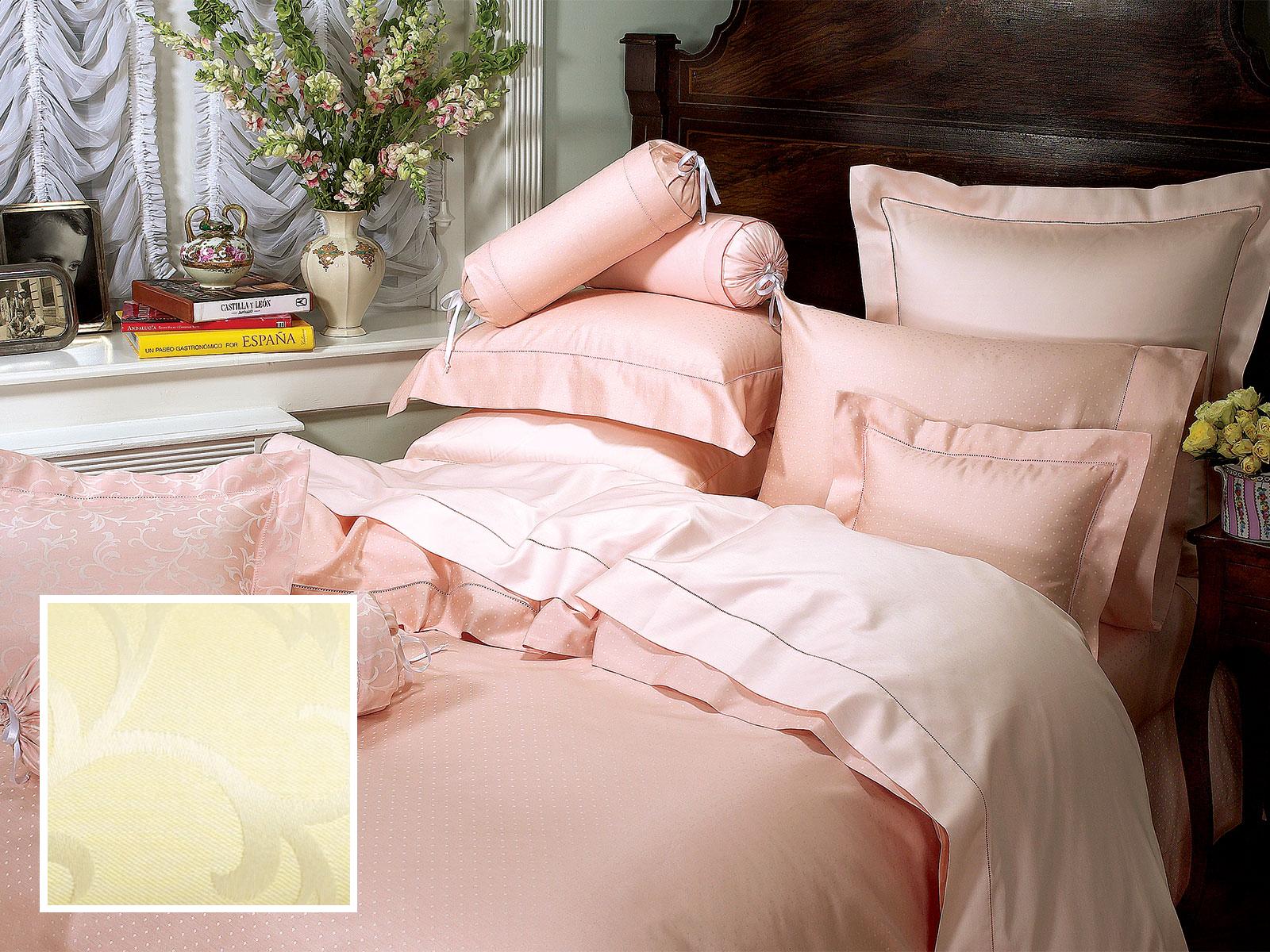 Ivy Pillowcases (1 Pair), Buttercream (Std., 1 Pair)