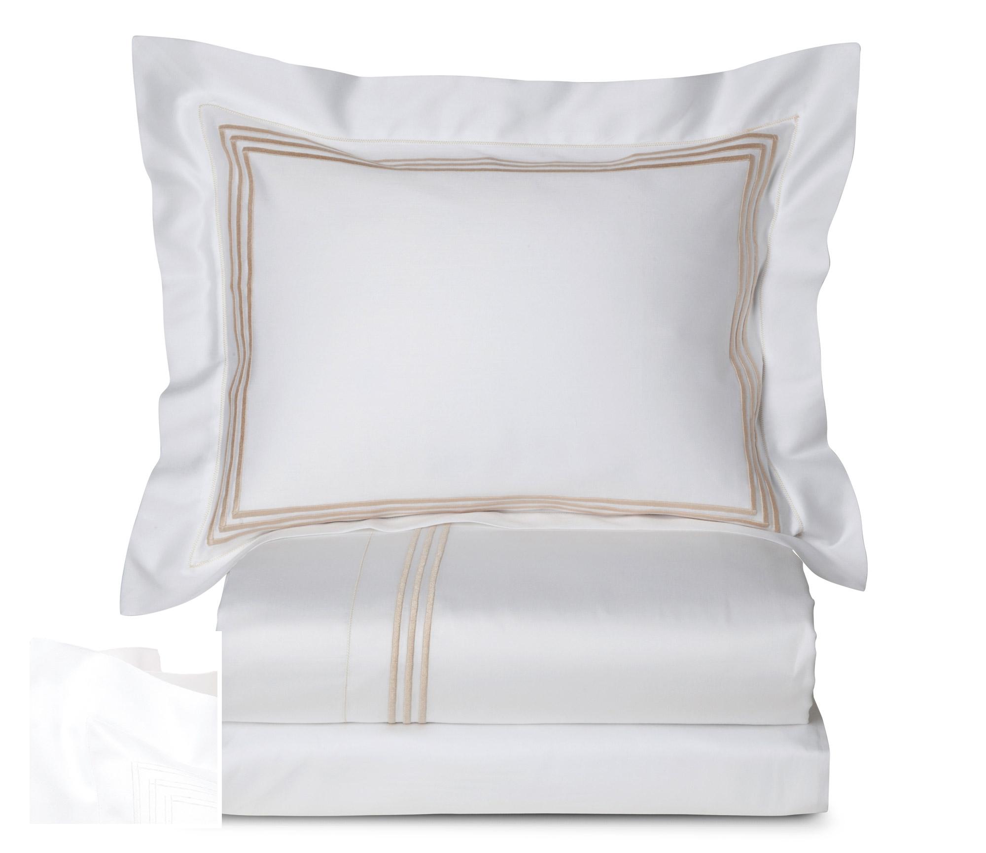 Hampton Court Shams (Piqué),White (Neckroll )