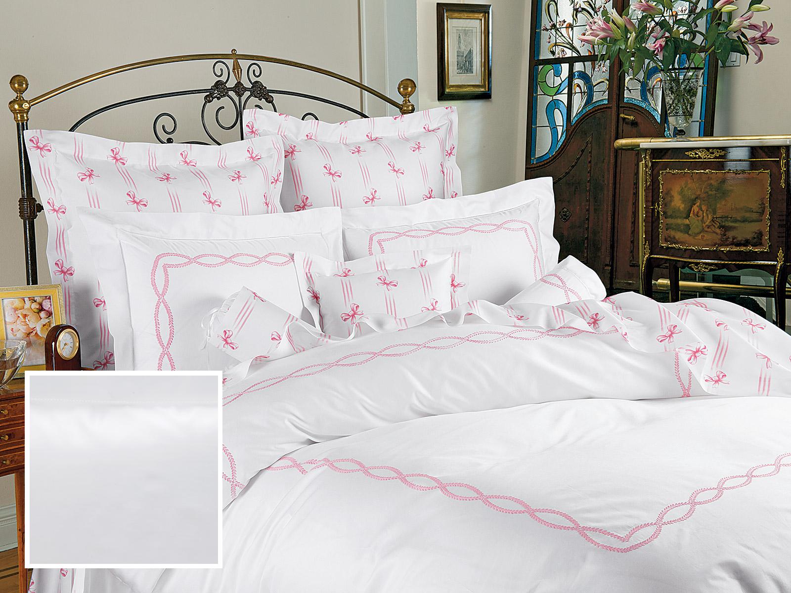 Clinton Fitted Sheets,Fitted White Sateen (Full )