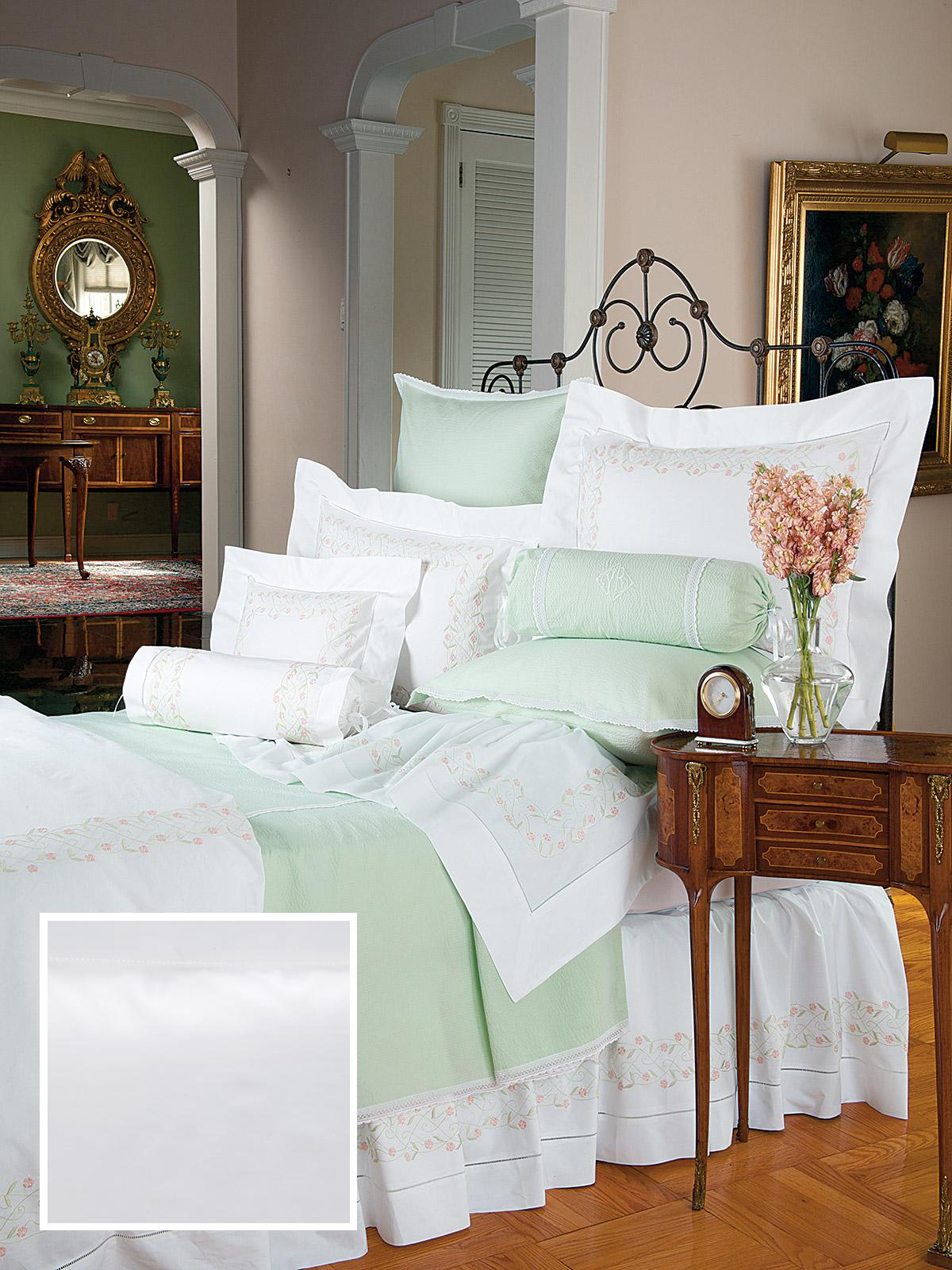 Sawyer Fitted Sheets,Fitted White Sateen (King )