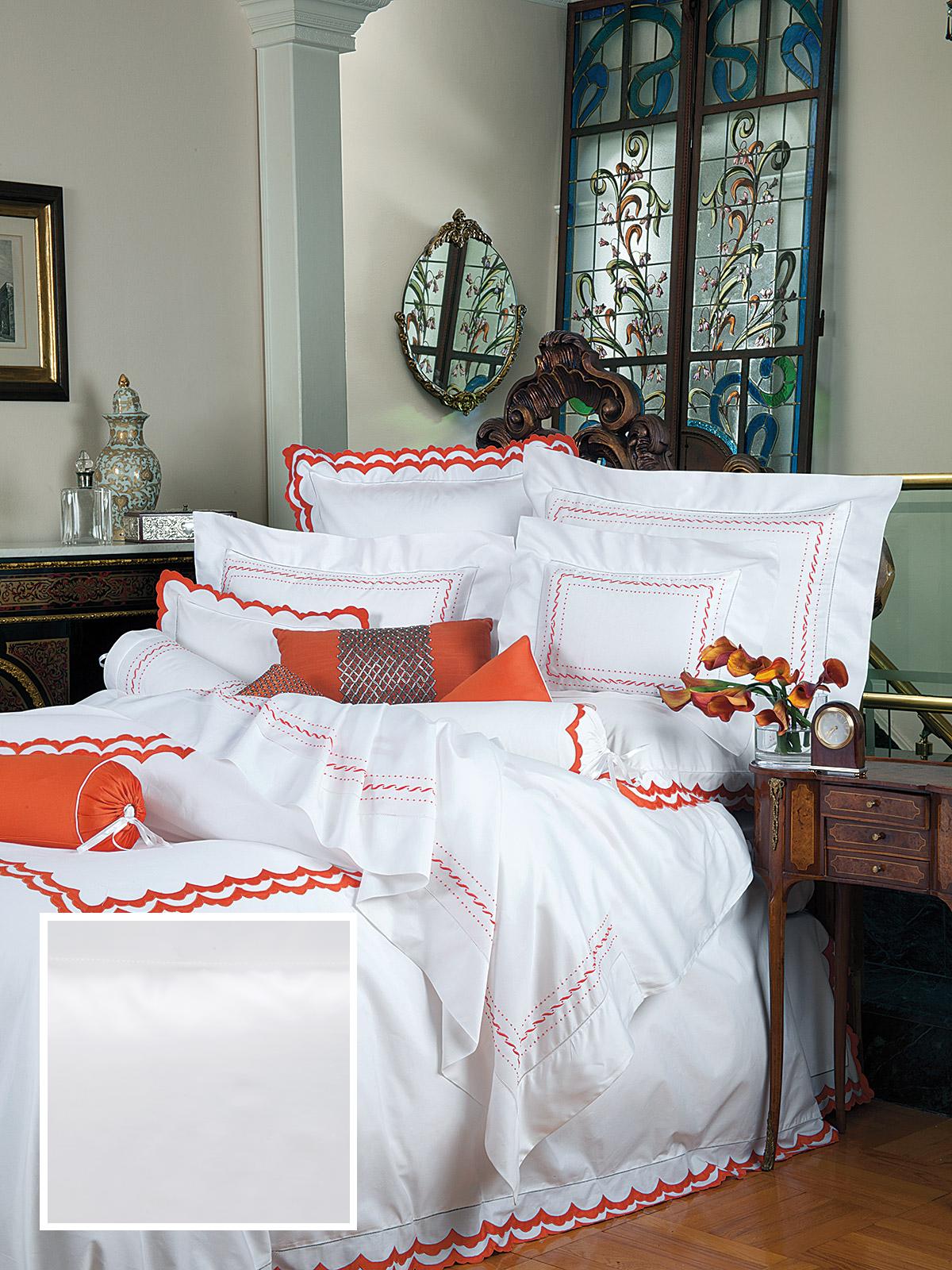 Avery Fitted Sheets,Fitted White Sateen (King )