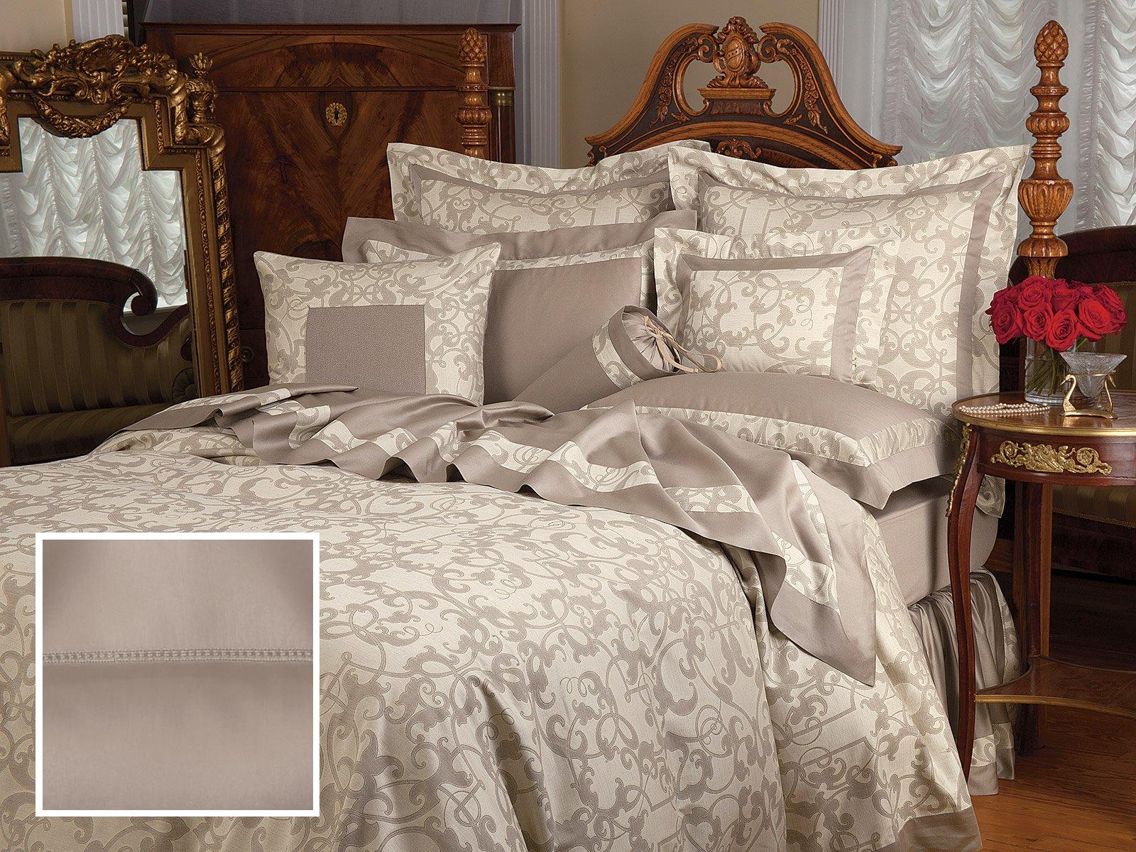 Royalty Fitted Sheets,Fitted Taupe Sateen (Twin )
