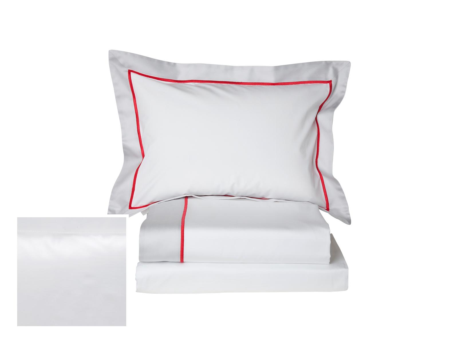 Metropolitan Fitted Sheets,Fitted White Sateen (Queen )