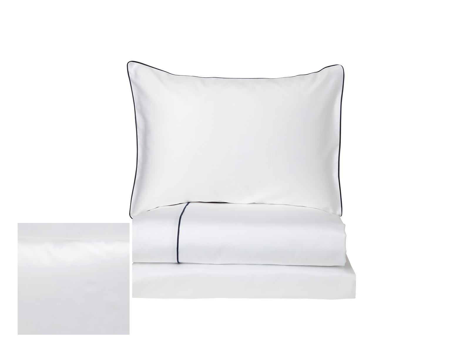 Nantucket Fitted Sheets,Fitted White Sateen (Twin )