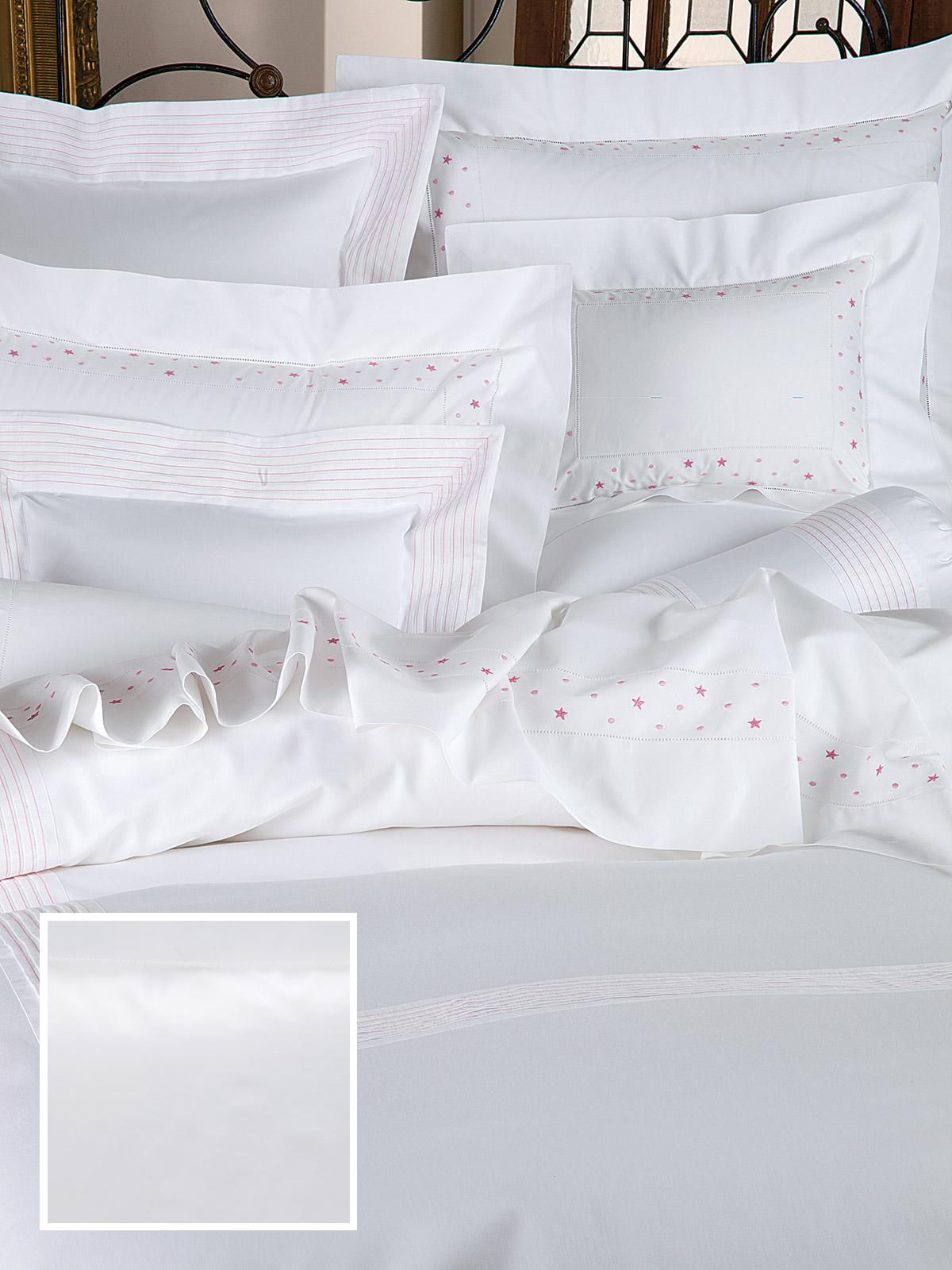 Orsini Fitted Sheets,Fitted White Sateen (Twin )
