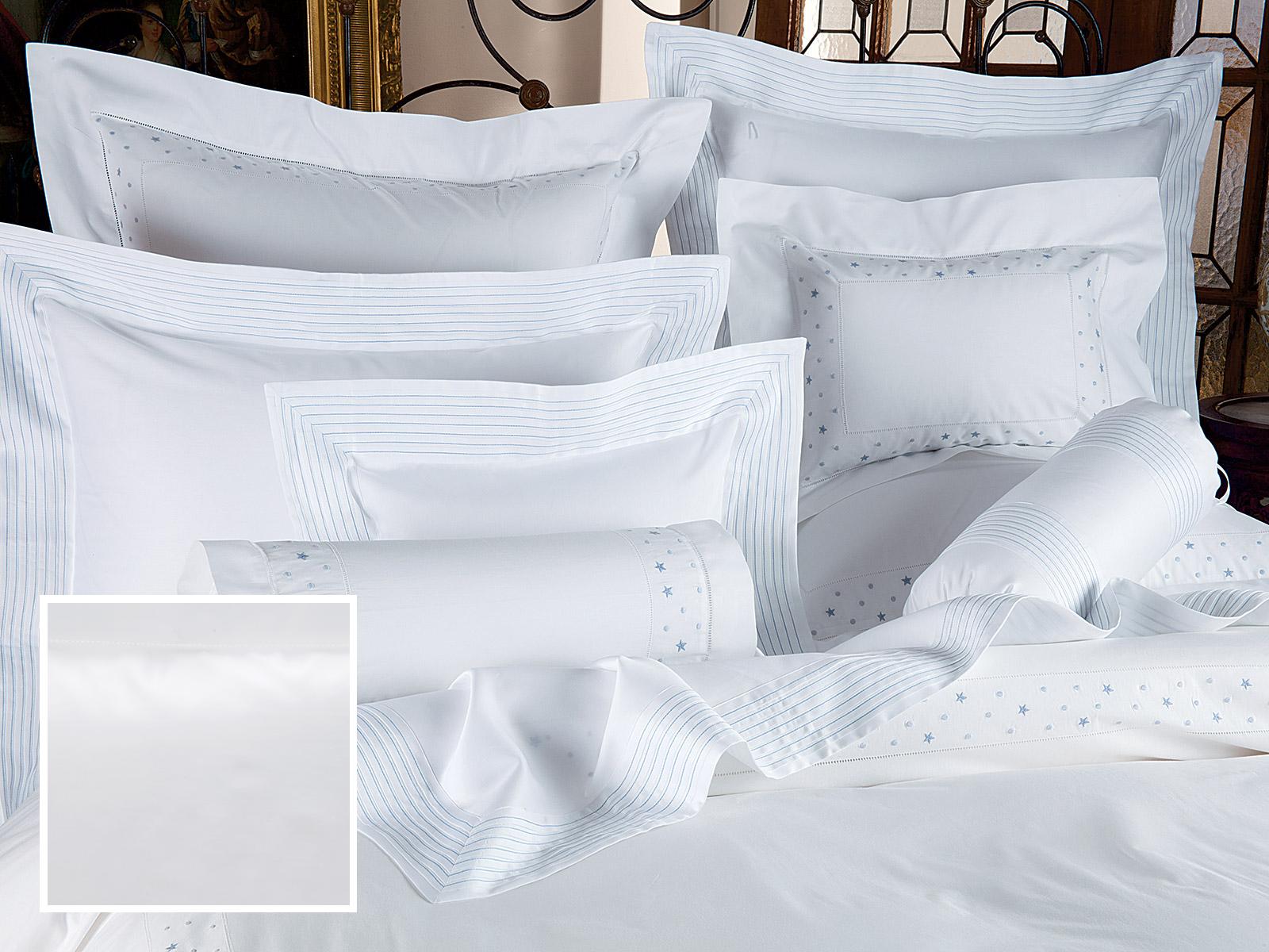 Stargazer Fitted Sheets,Fitted White Sateen (King )