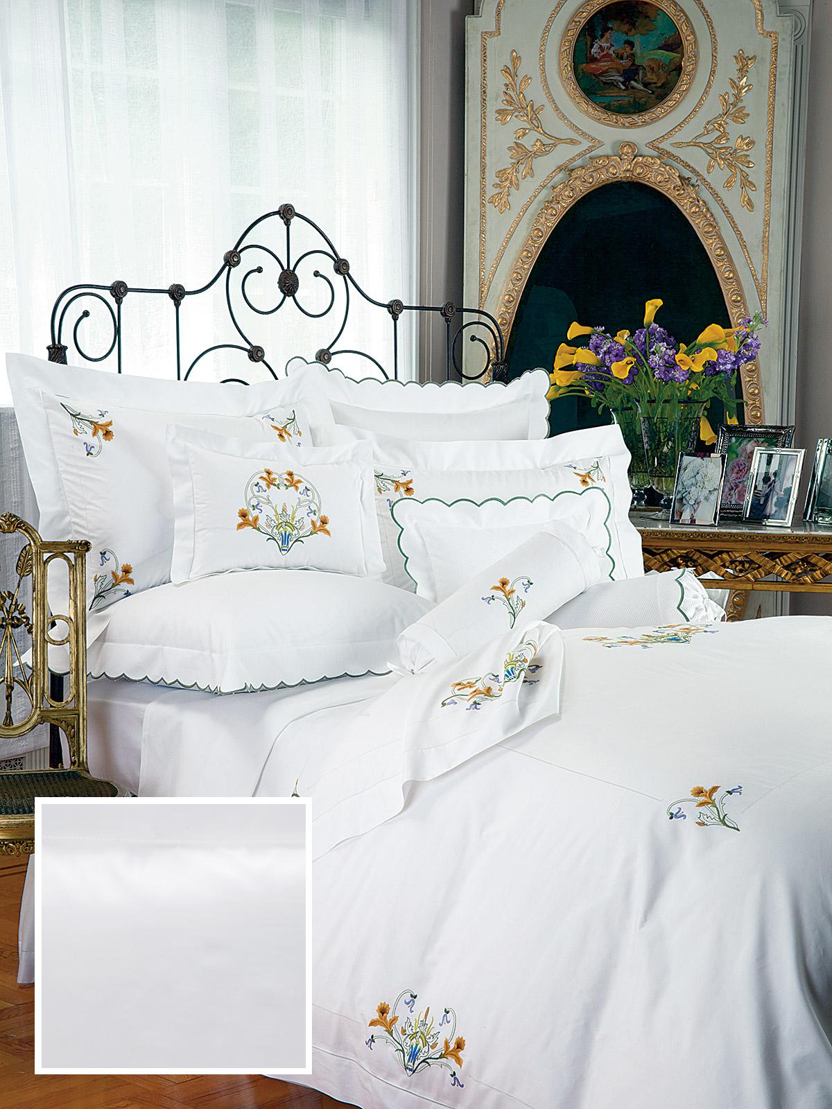 Guildford Fitted Sheets,Fitted White Sateen (King )