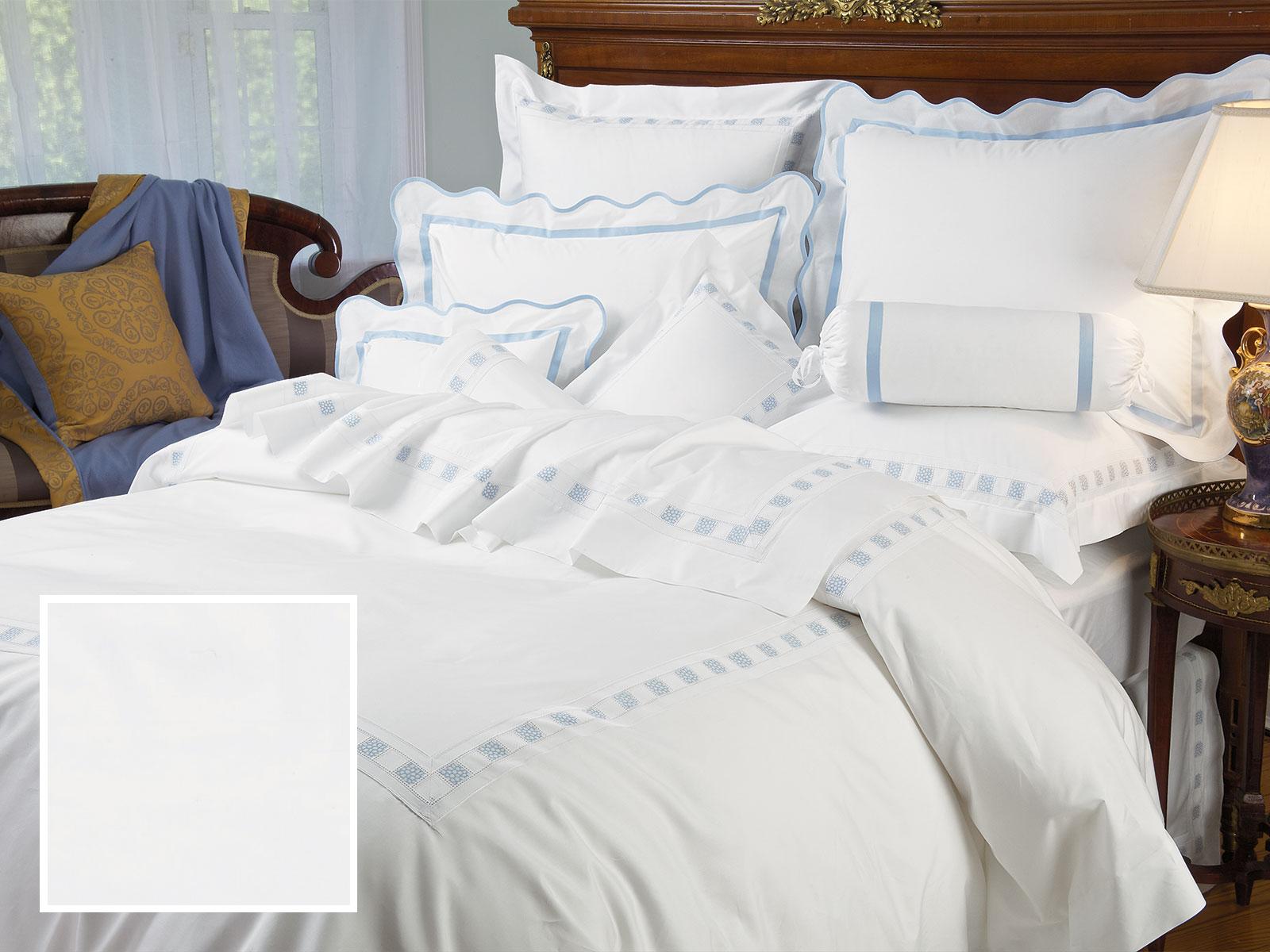 Prato Fitted Sheets,Fitted White Percale (Twin )