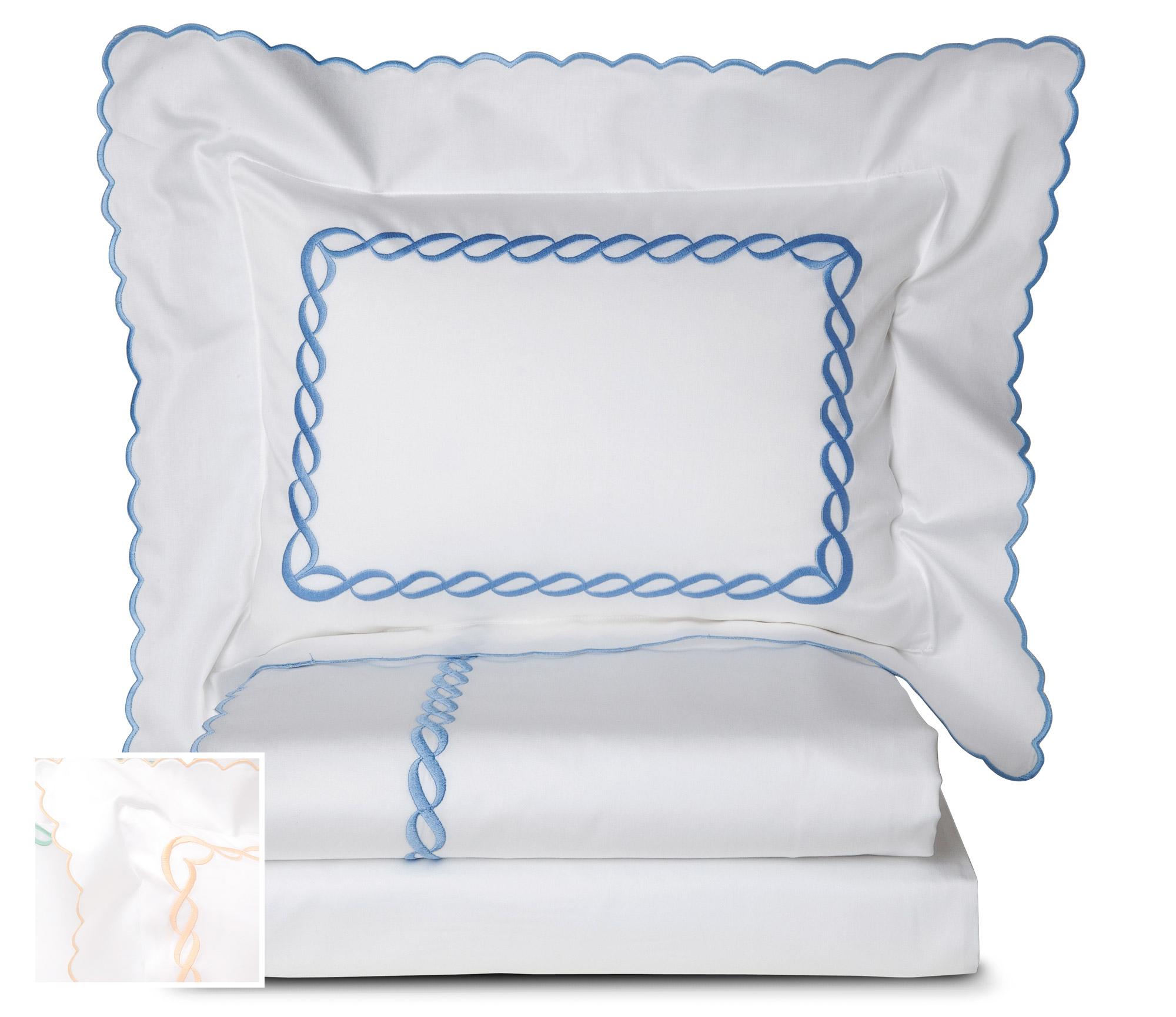 Sienne Scallops Pillowcases,Peach (Std. )