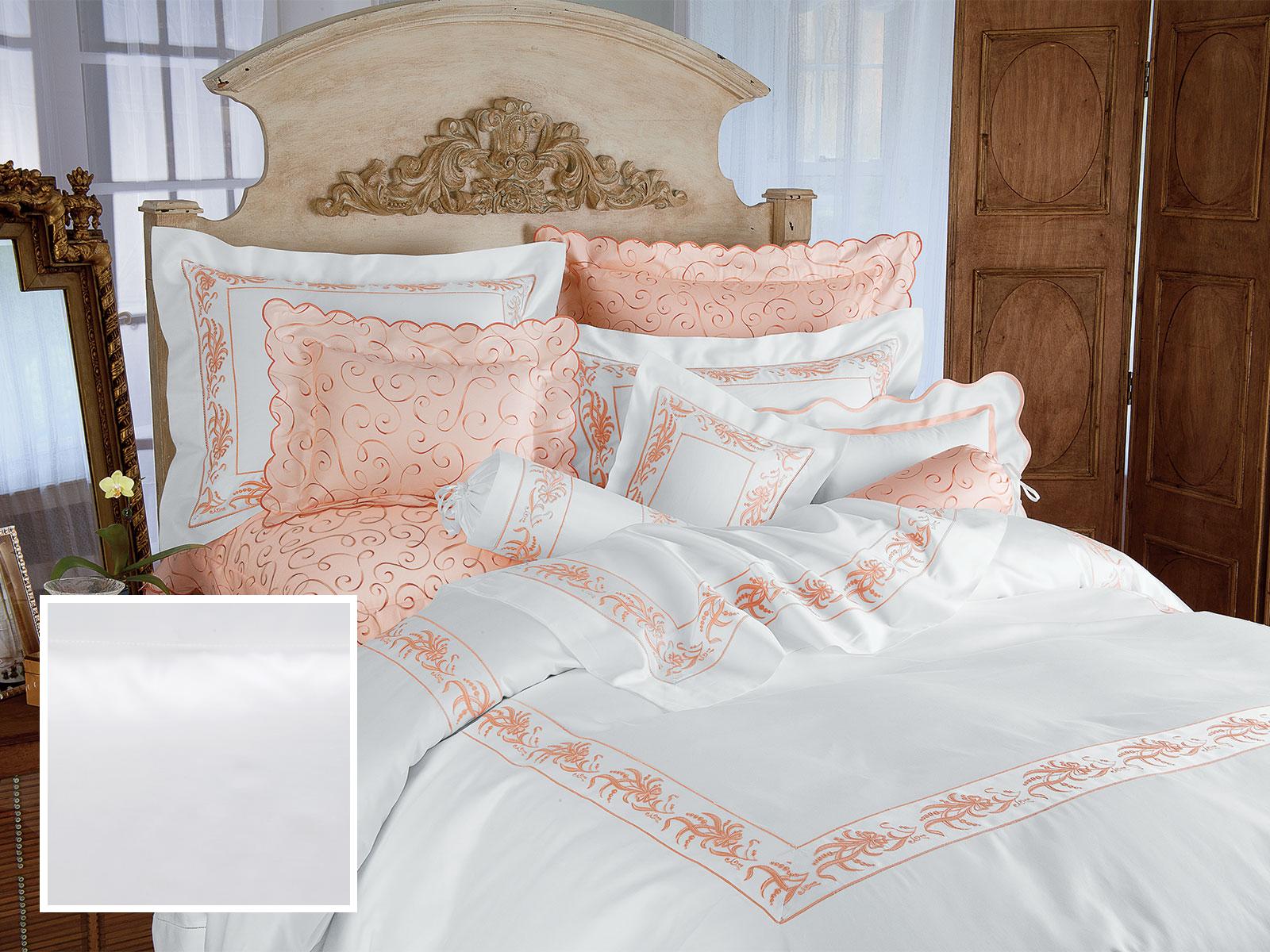 Chénier Fitted Sheets,Fitted White Sateen (King )