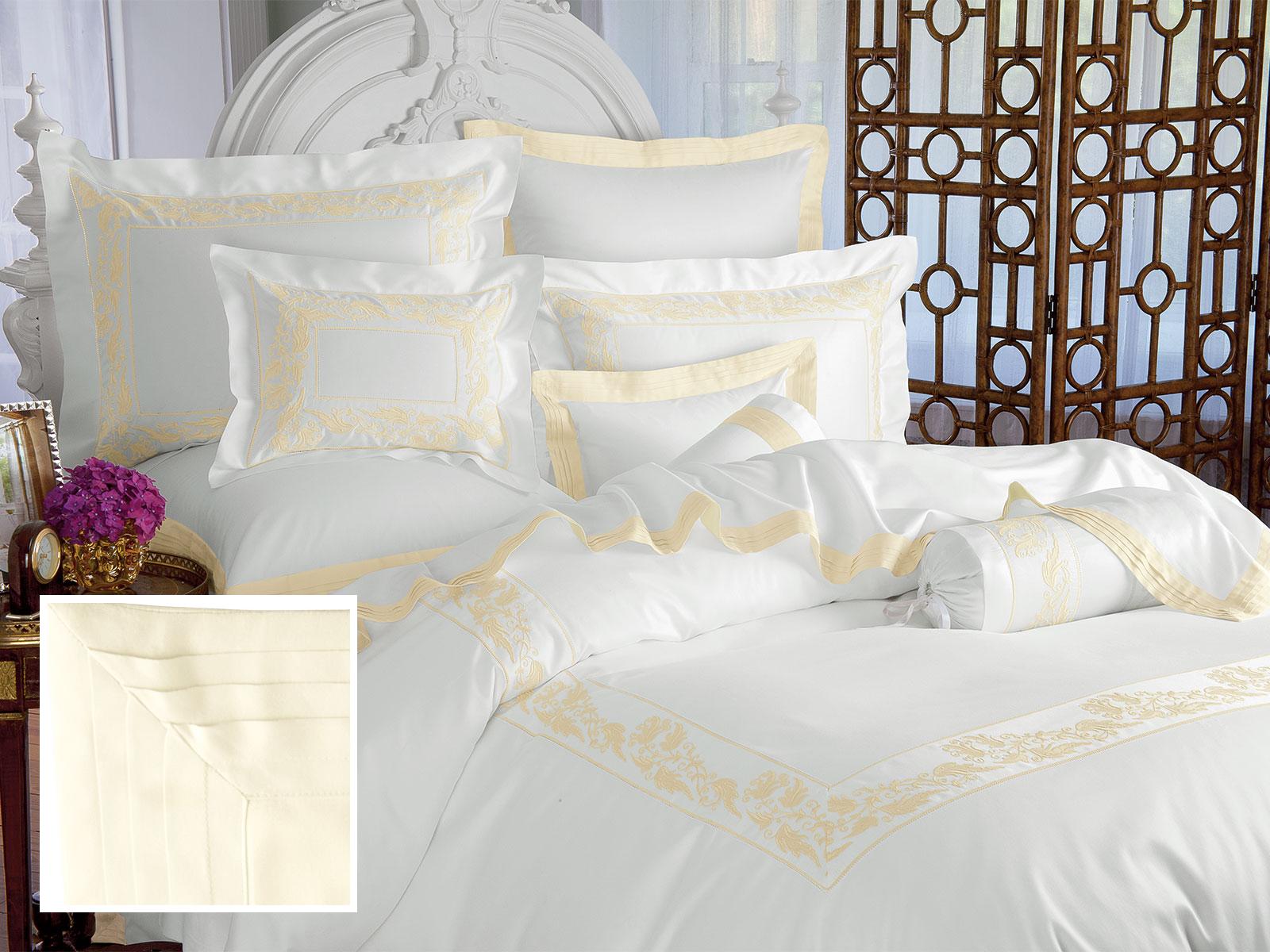 Luminata Sheet Sets Plus,Ivory On Ivory (Queen )