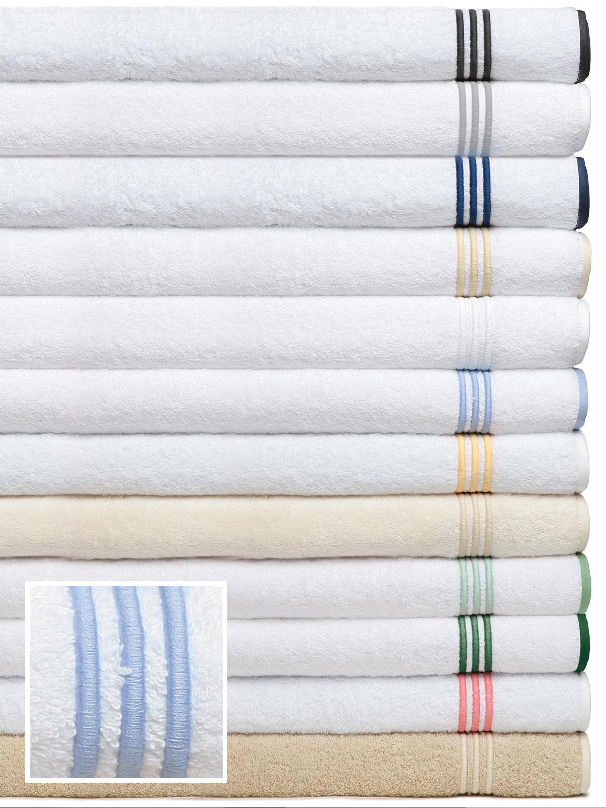 Hampton Court Bath Bath Set,Blue (Ranch (2 Bath,2 Hand,4 Wash,1 Mat))