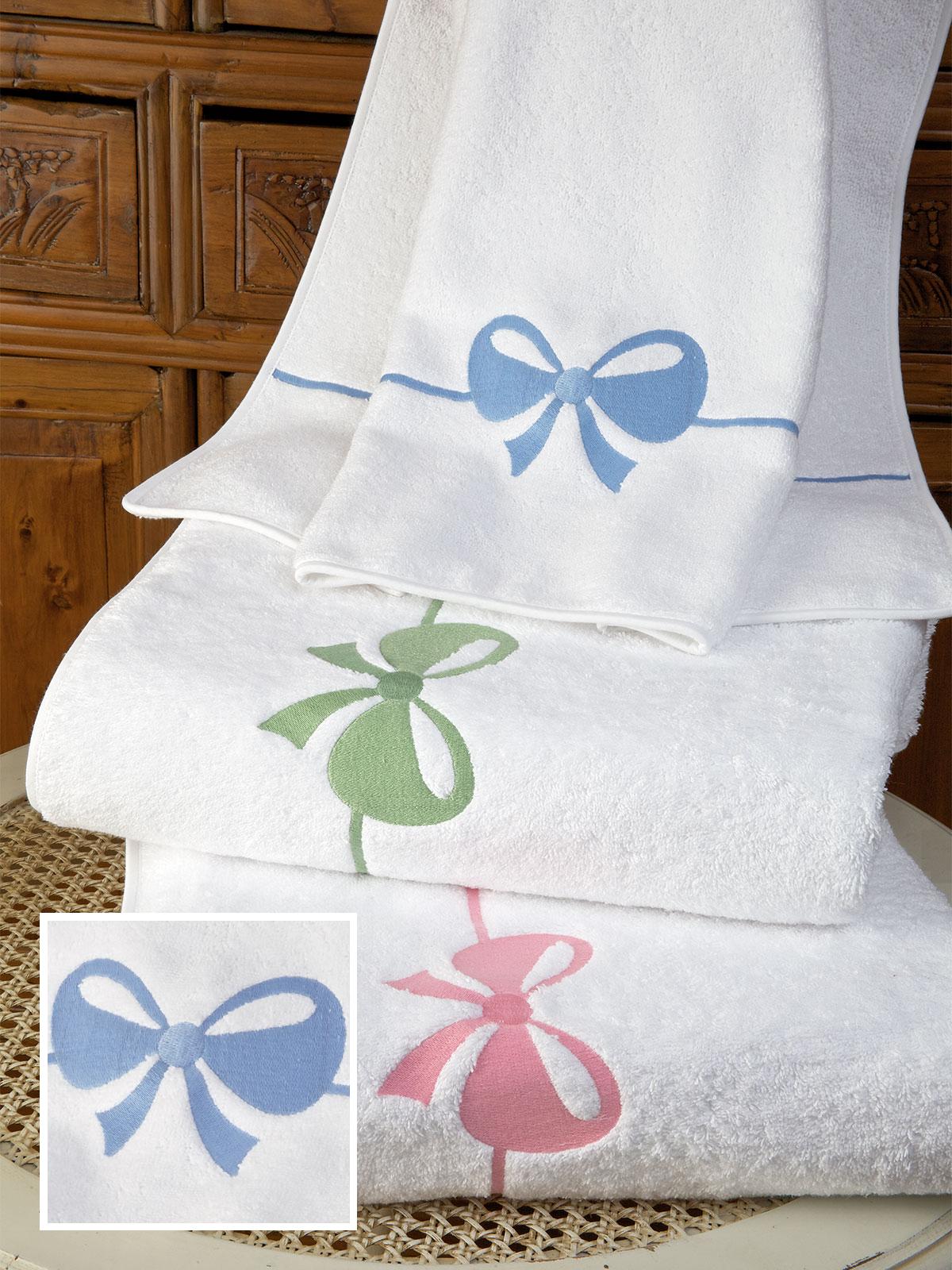 Tiffani Bath Bath Set,Blue (Ranch (2 Bath,2 Hand,4 Wash,1 Mat))