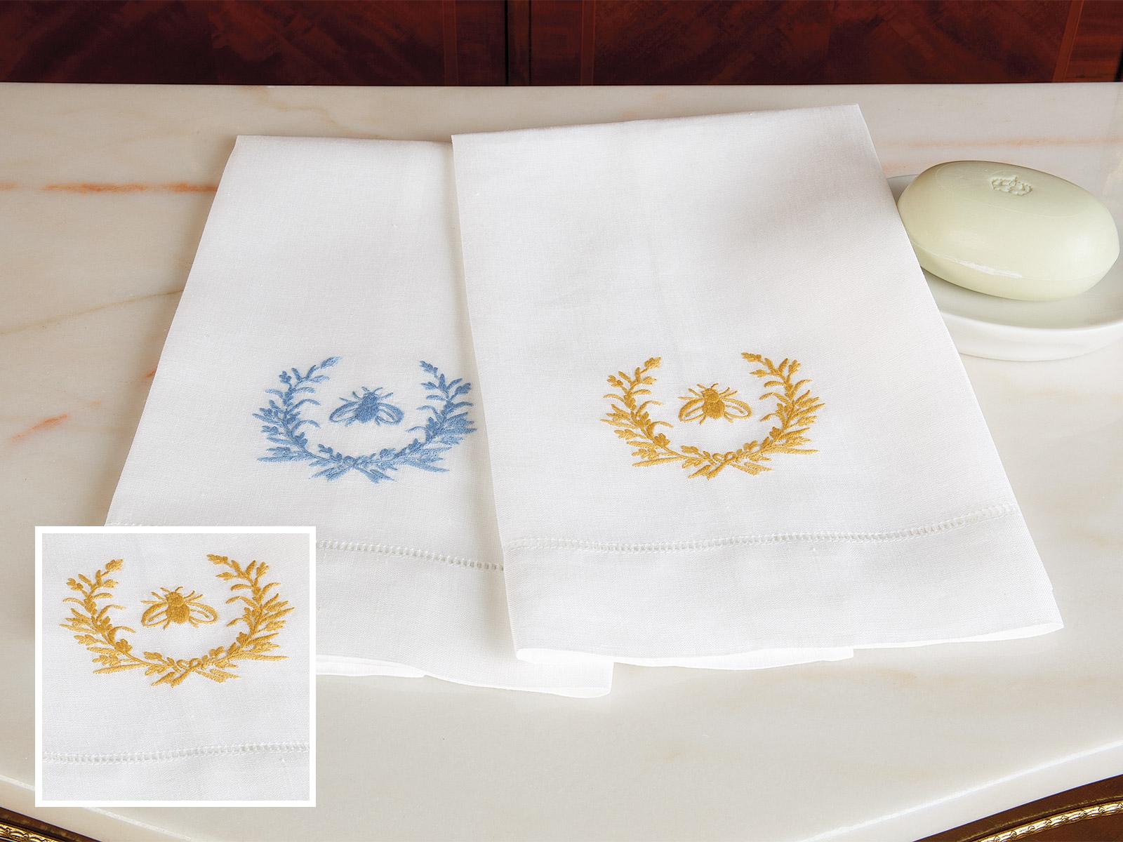 Bourdon Linen Guest Towels, Ea., Gold (Set Of 3)