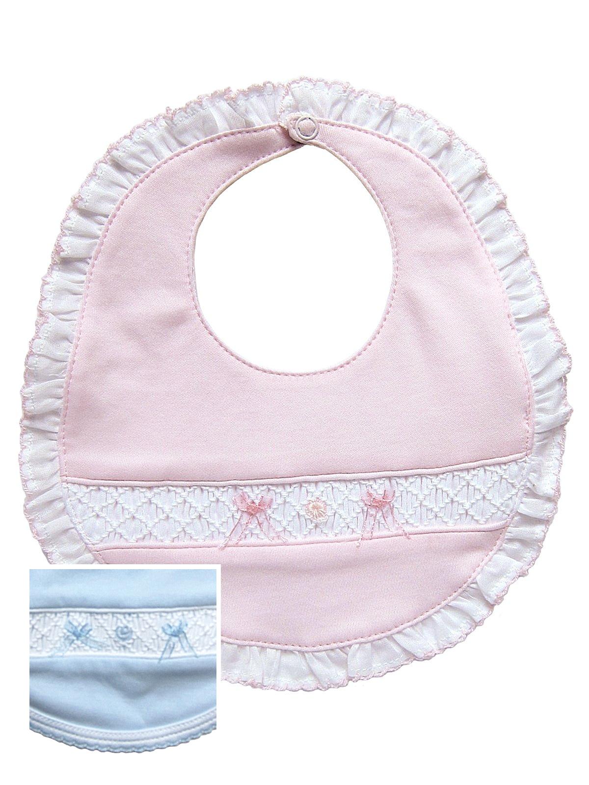 Bibs Smocked Bib, Bib - Blue (3 Dia. Opening)