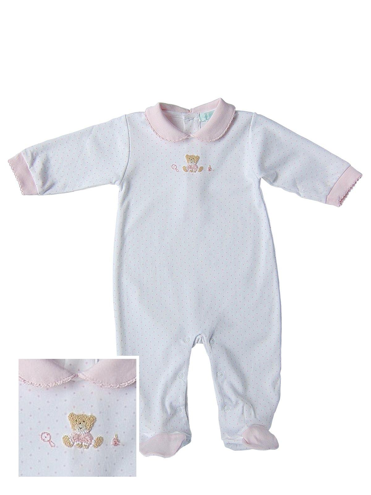 Juliette - Hand-embroidered Jumpsuit Hand Embroidered Jumpsuit, White (12M)