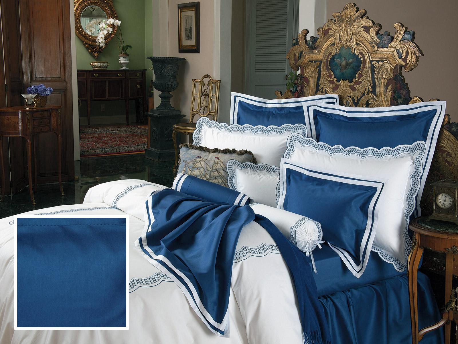Gibson Fitted Sheets,Fitted Navy Sateen (King )