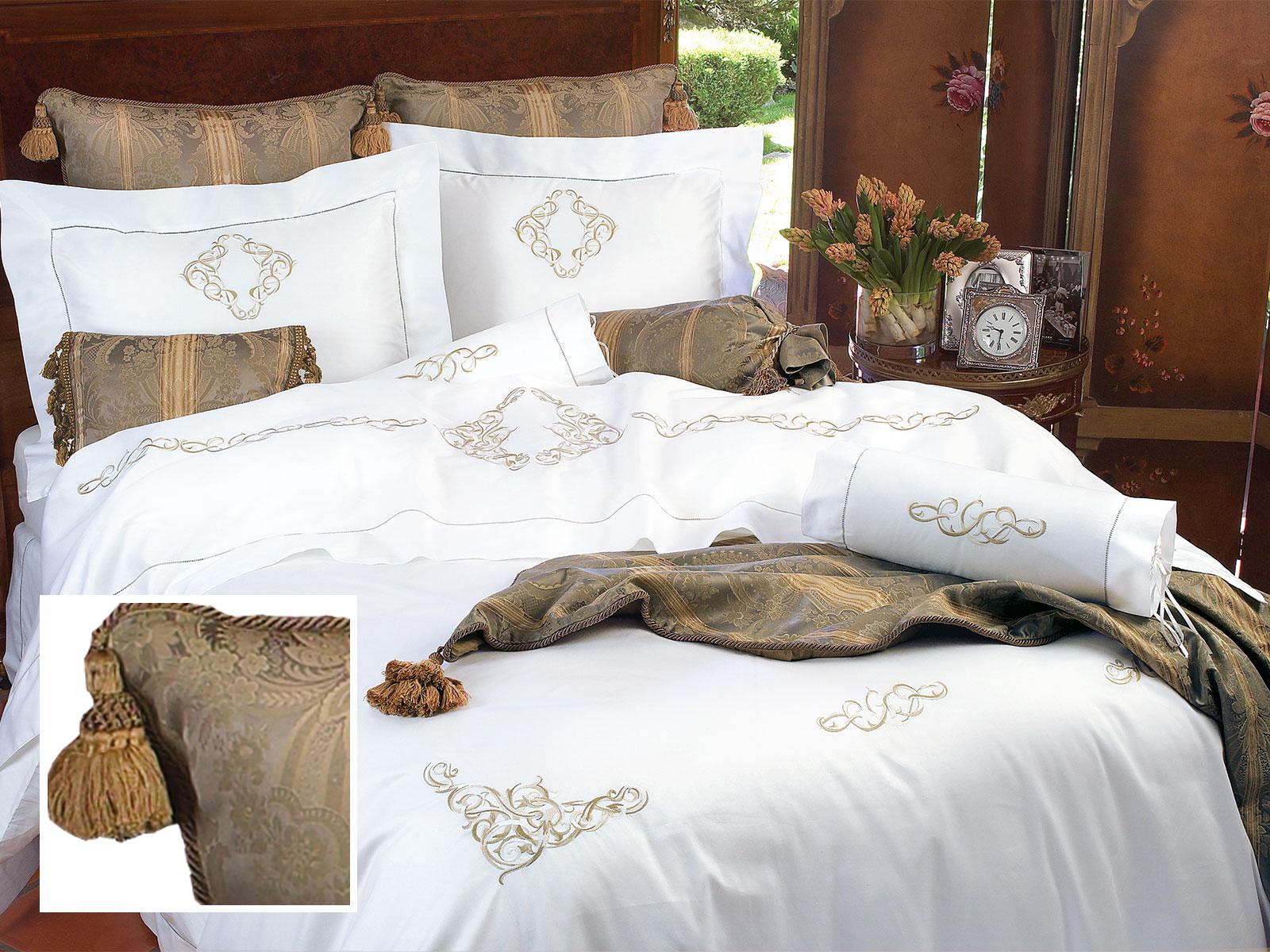 Highgrove Shams,Taupe And Gold (Euro. )