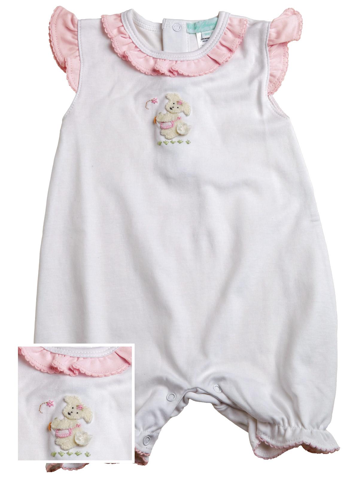 Viona - Rabbit Romper Baby Romper, Pink (9M)