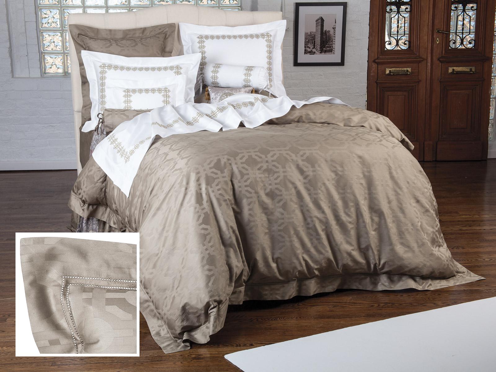 Ephesus Fitted Sheets,Taupe (Twin )