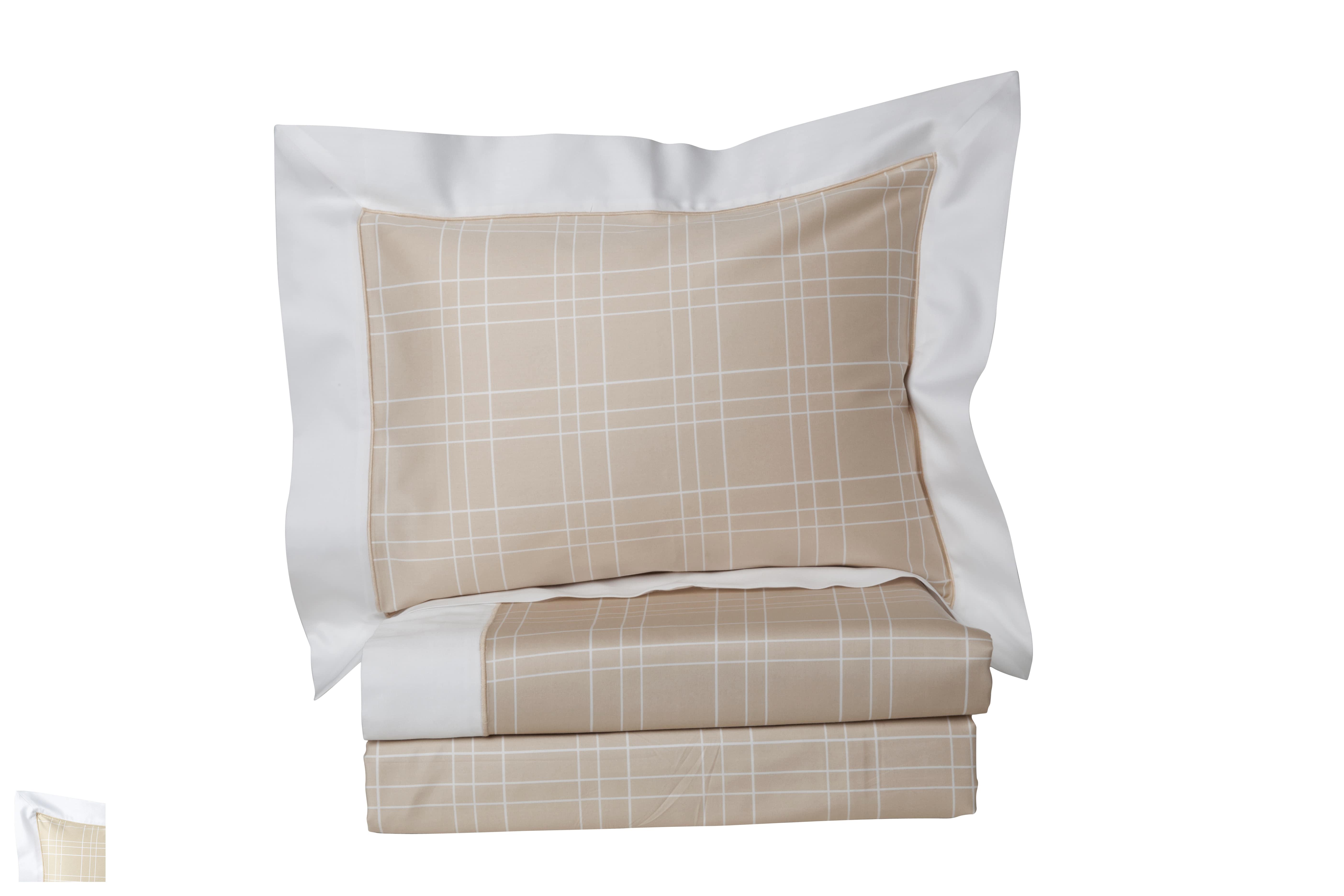 Perspectives Fitted Sheets,Beige (Queen )