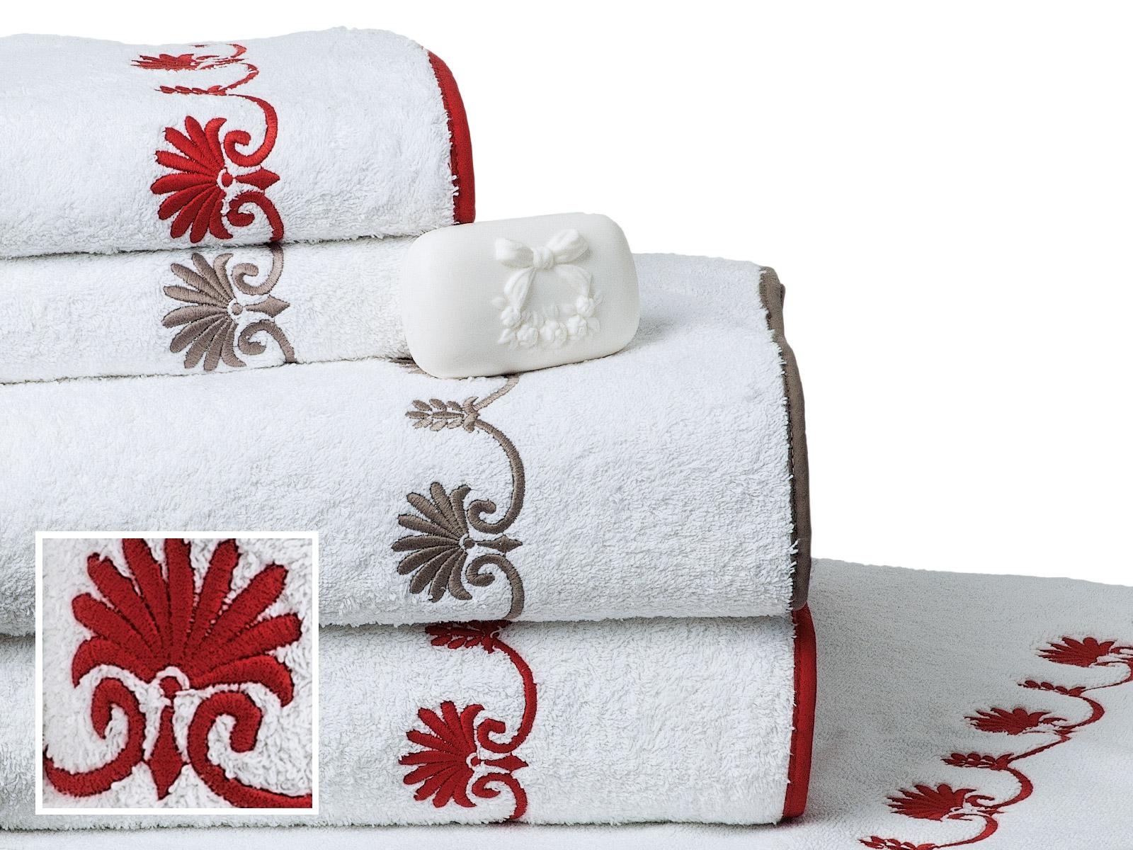 Sympatico Bath Bath Set,Cayenne (Ranch (2 Bath,2 Hand,4 Wash,1 Mat))