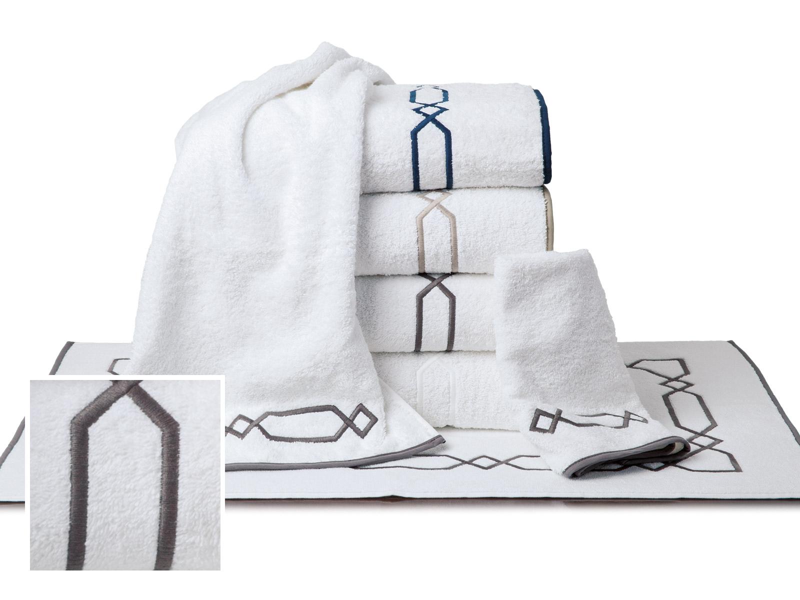 Canton Towels Bath Set, Gray (Ranch (2 Bath, 2 Hand, 4 Wash, 1 Mat))
