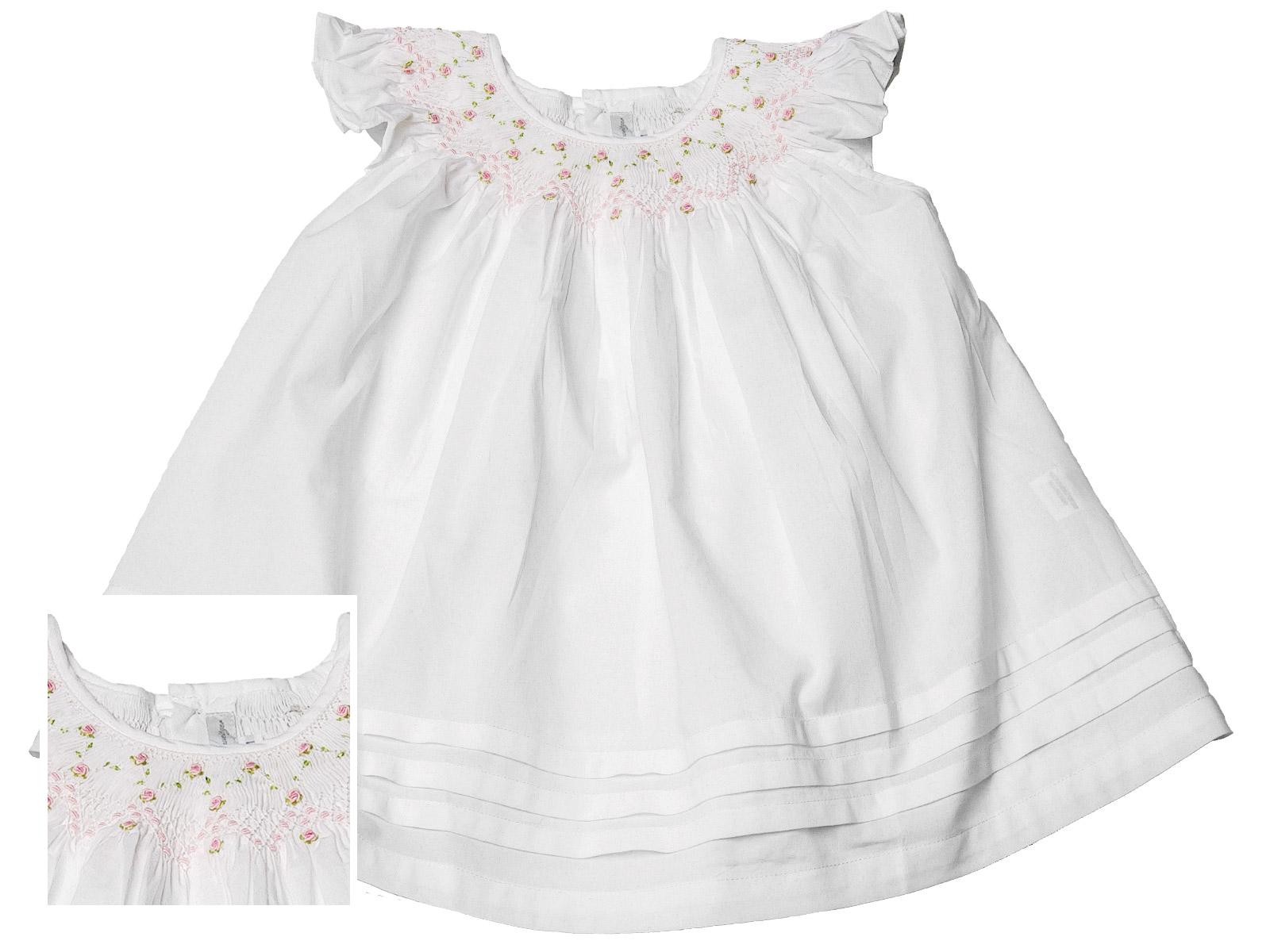 Rosy - Garden Twirls Dress Baby Dress &amp; Bloomers, Pink (12M)