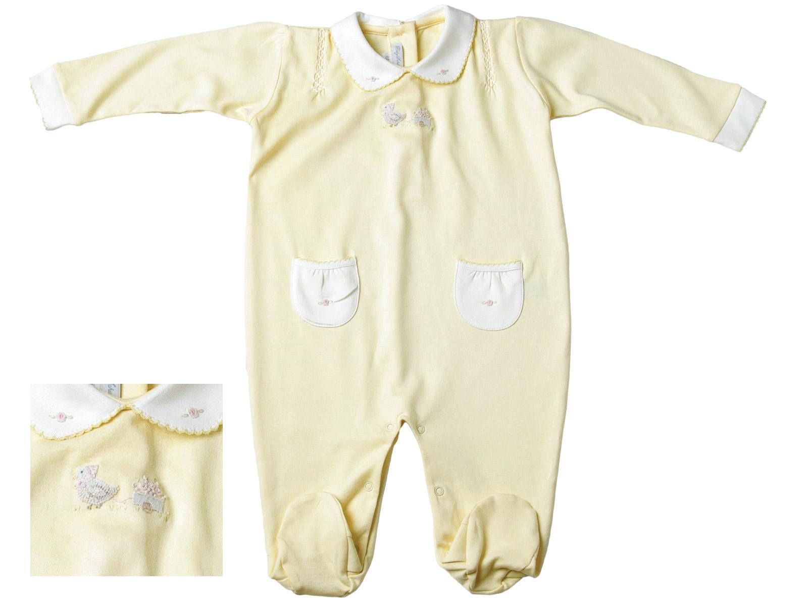 Aurelia - Lil’ Chick Onesie Baby Onesie, Yellow (6M)