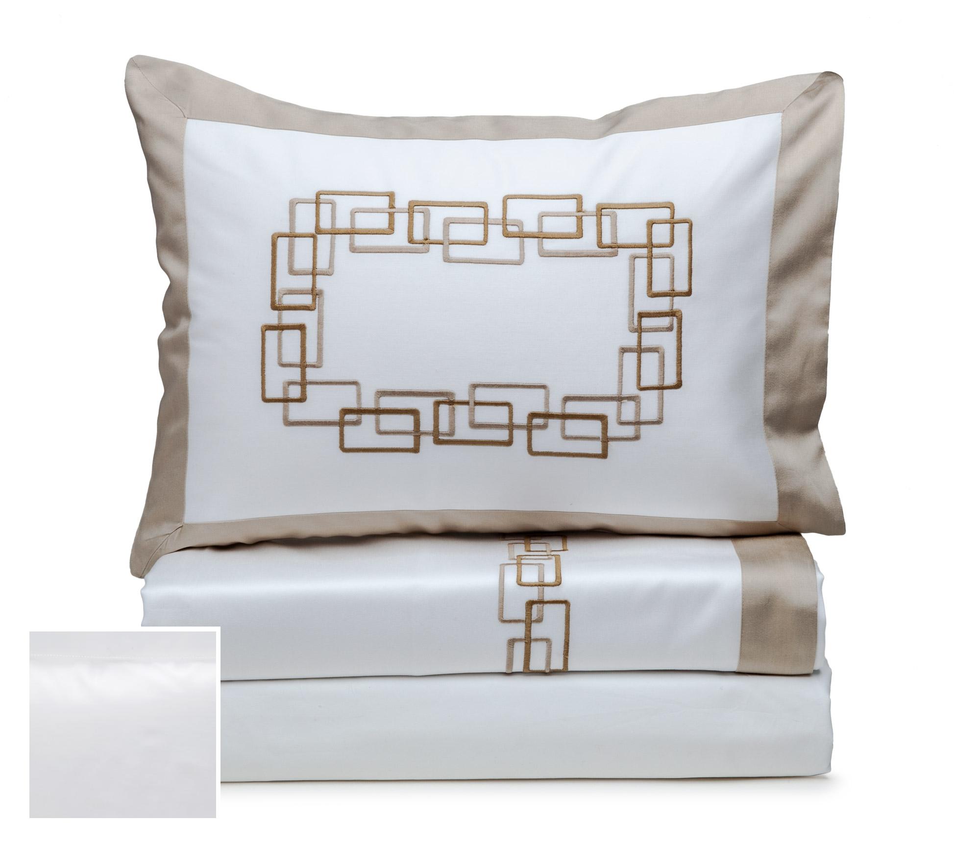 Links Fitted Sheets,Fitted White Sateen (Queen )