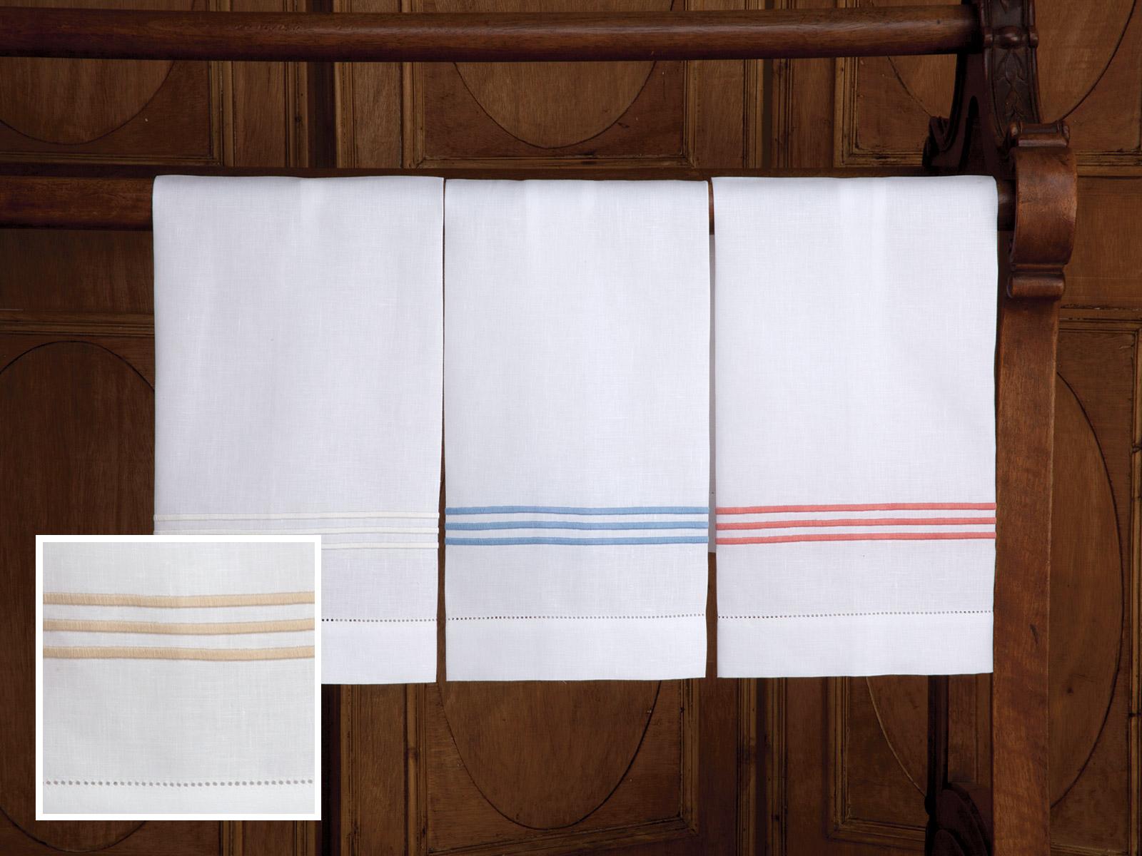 Hampton Court Guest Towels Linen Guest Towels, Ea., Beige (Each)