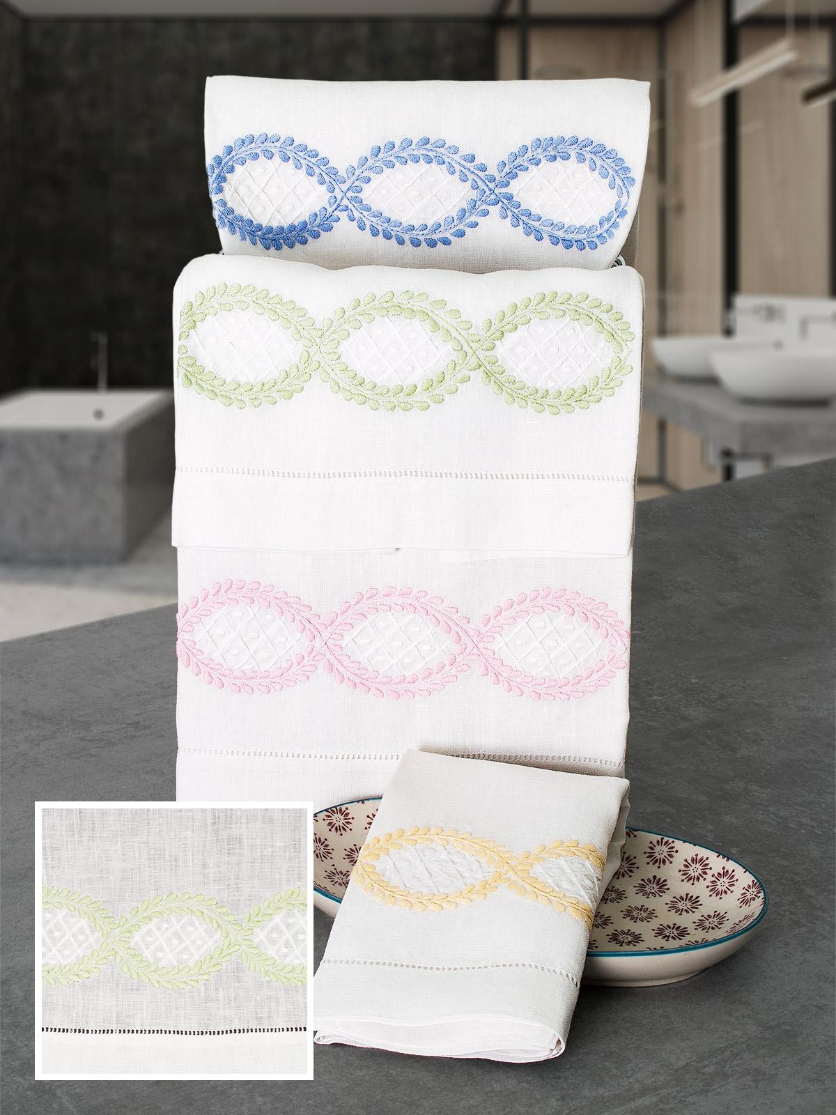 Infinity Guest Towels Guest Towels, Green (Set Of 3)