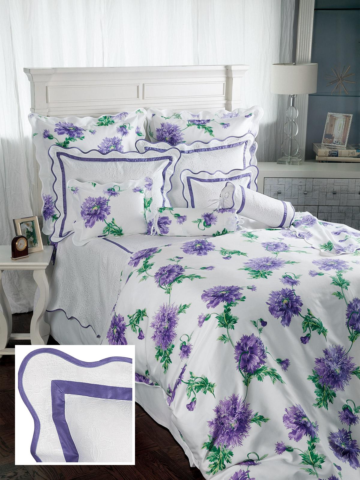 Queen Elizabeth Shams (Quilted),Lavender (Euro. )