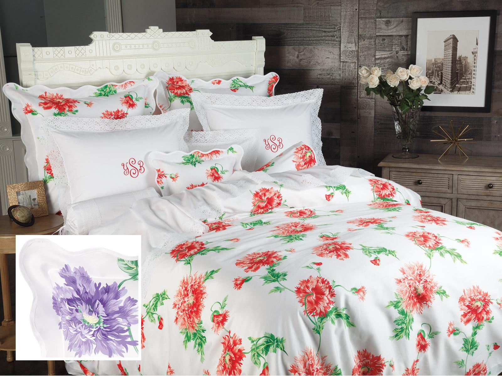 Dahlia Duvet Covers Lavender (King,each)