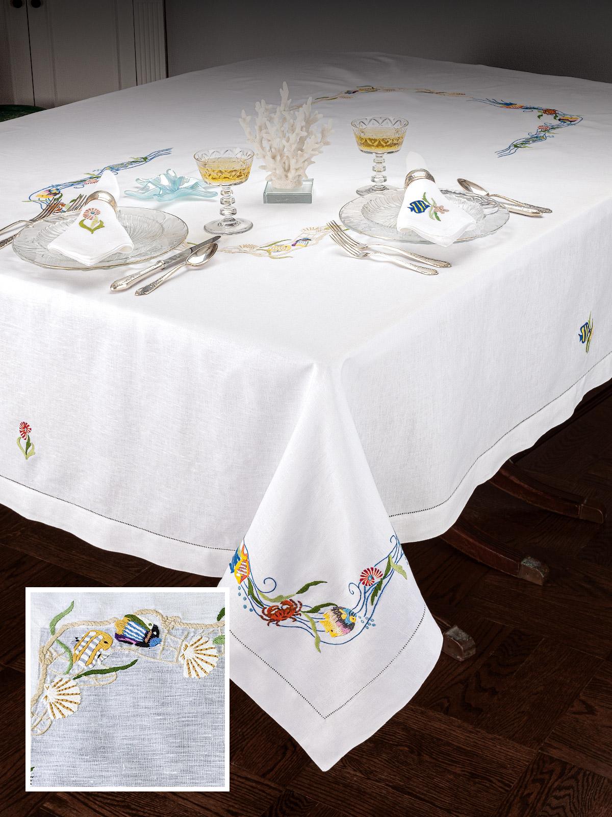 Salty Sea Table Placemat Sets,Sand (4 Mats,4 Napkins)