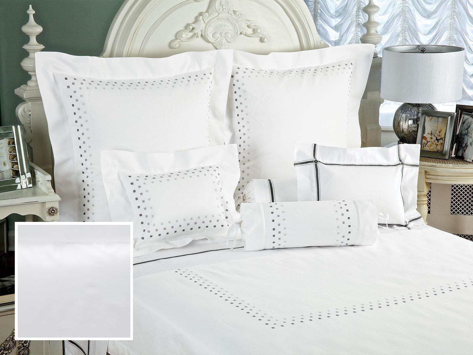 New York Fitted Sheets,Fitted White Sateen (Twin )