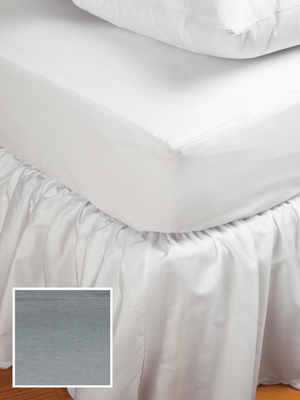 Fitted Sheets (Std. Selection) Prime Linen,Fitted Gray Linen (Queen,14 Deep )