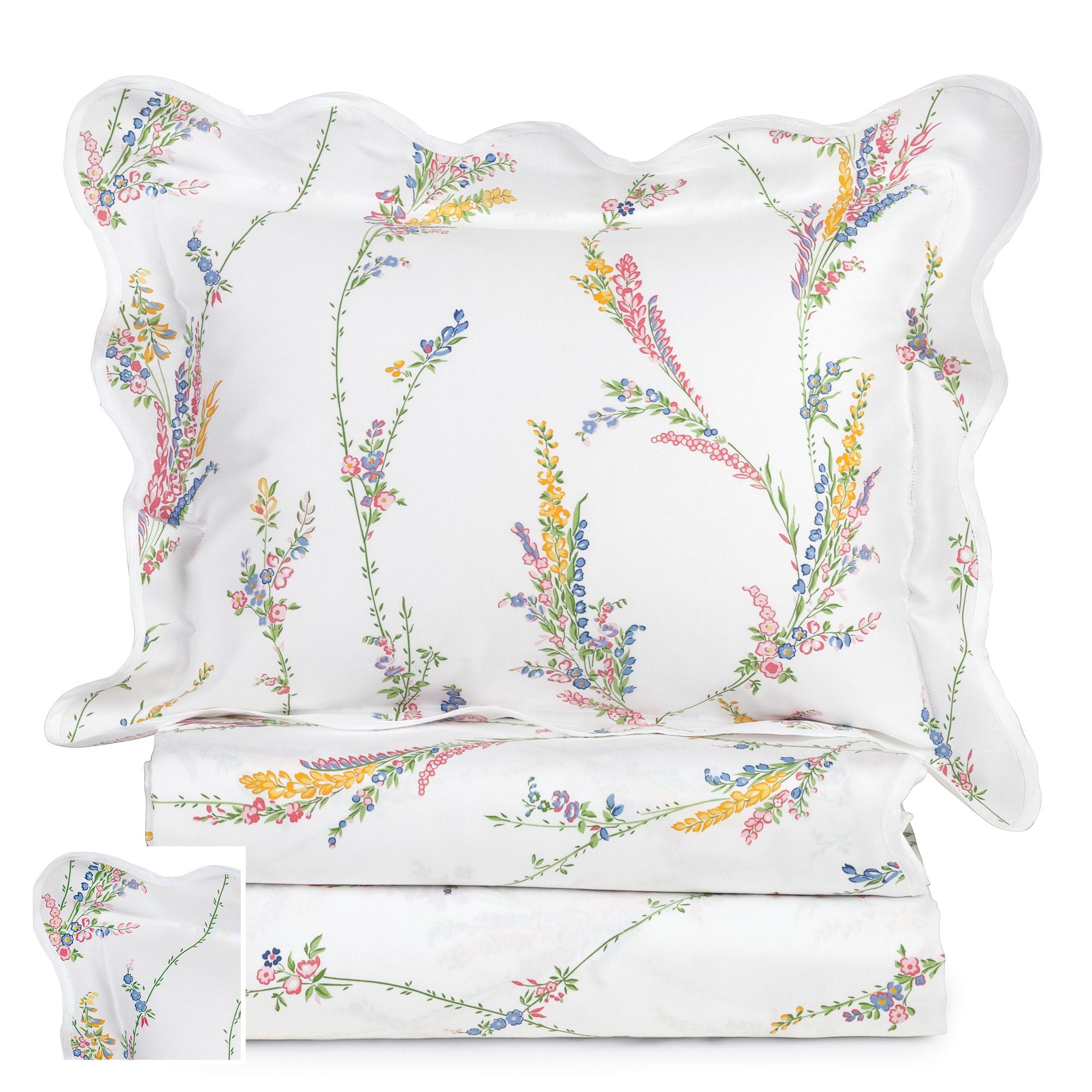 Springfield Flat Sheets,Multi-Colored (Full/Queen )