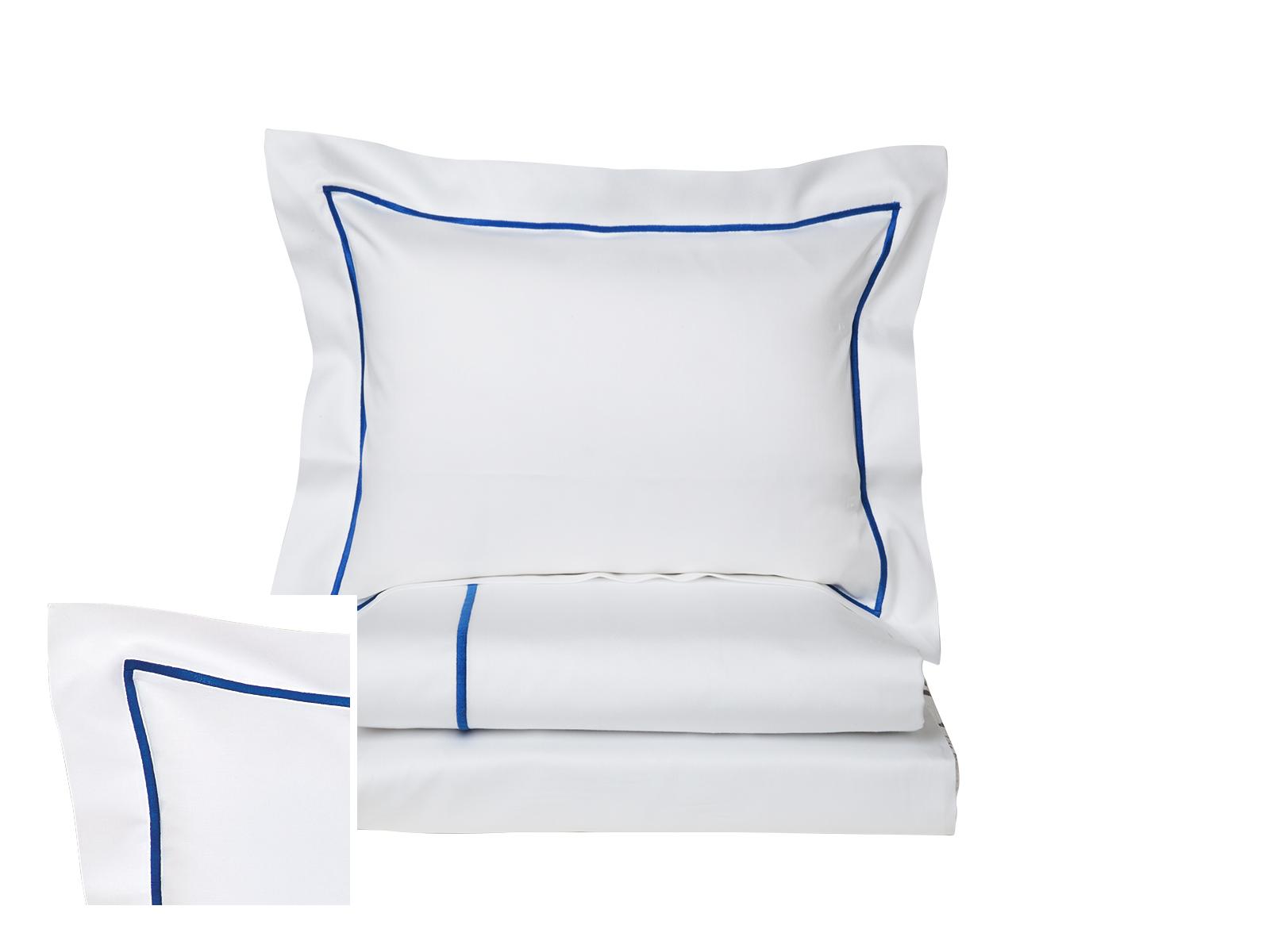 Vanderbilt Shams,White/Navy (Boudoir )