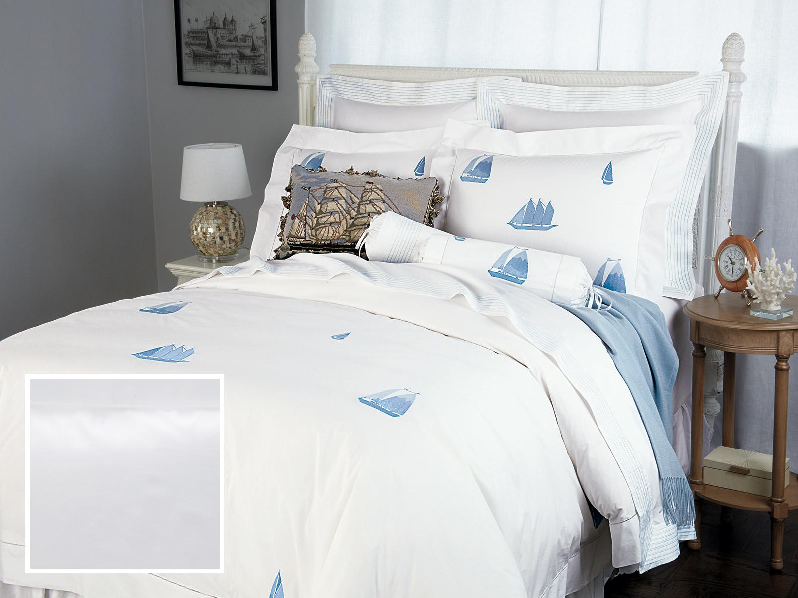 Windward Fitted Sheets,Fitted White Sateen (Twin )