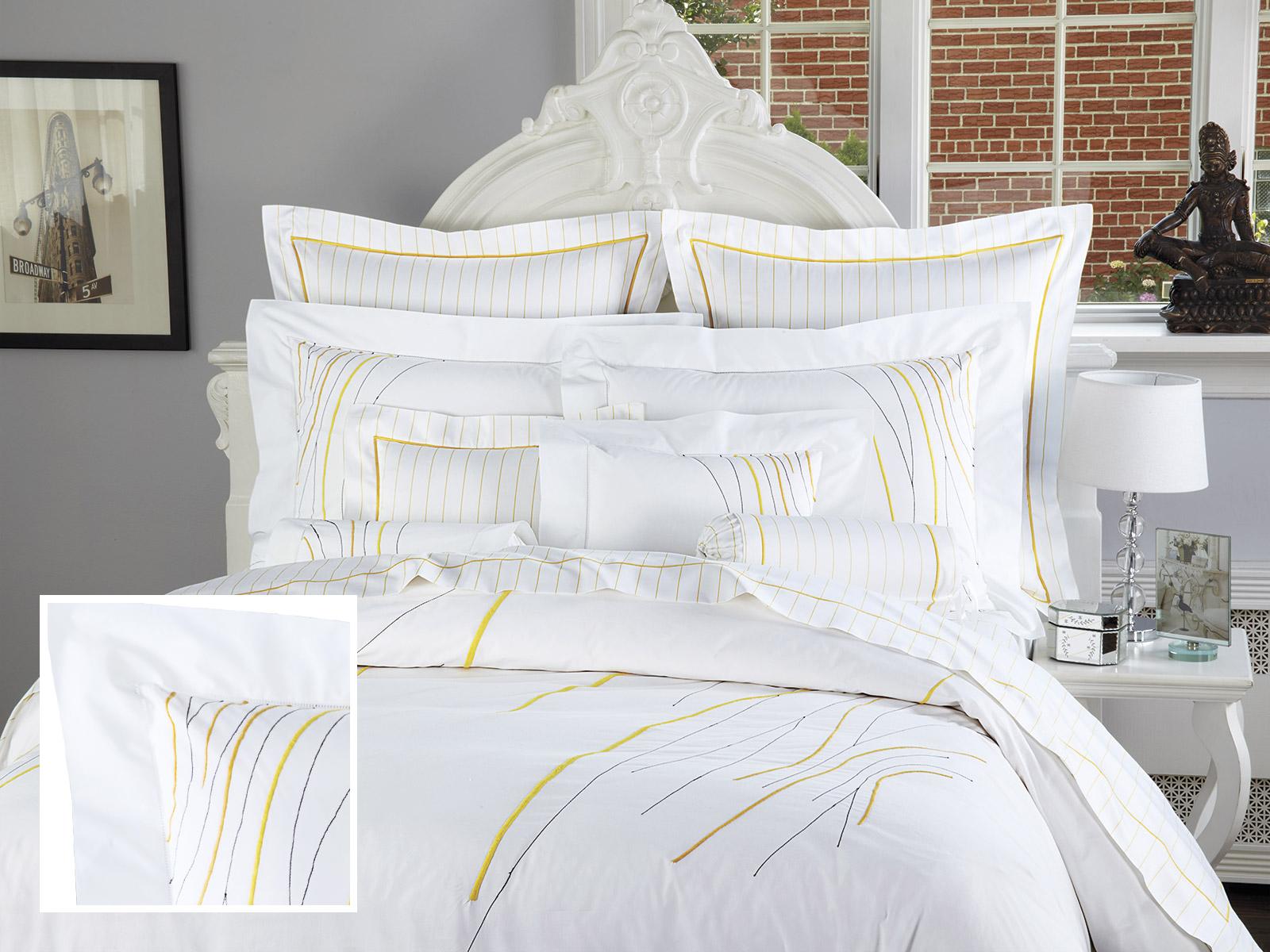 Park Royale Sheet Sets Light, Yellow (Queen (1 Fitted, 2 Std. Shams, 1 Duvet Cover))