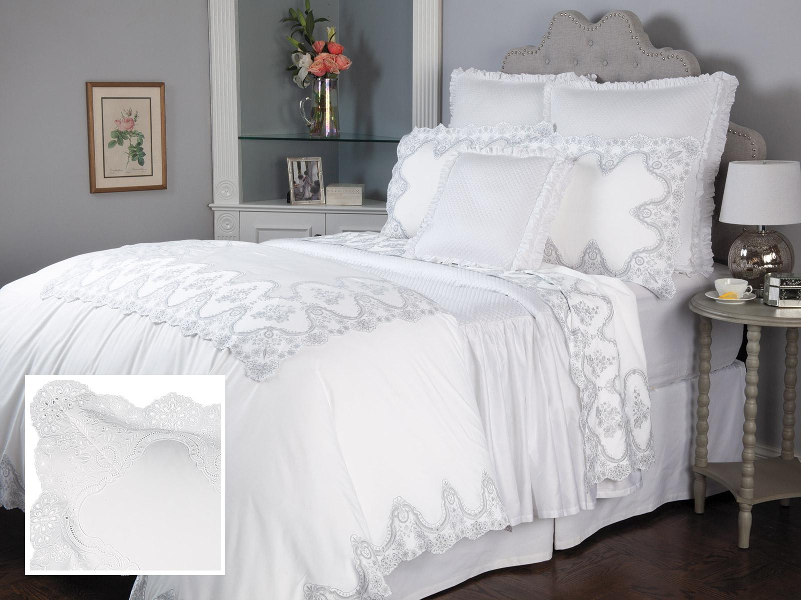 Versailles Duvet Covers White (King,each)